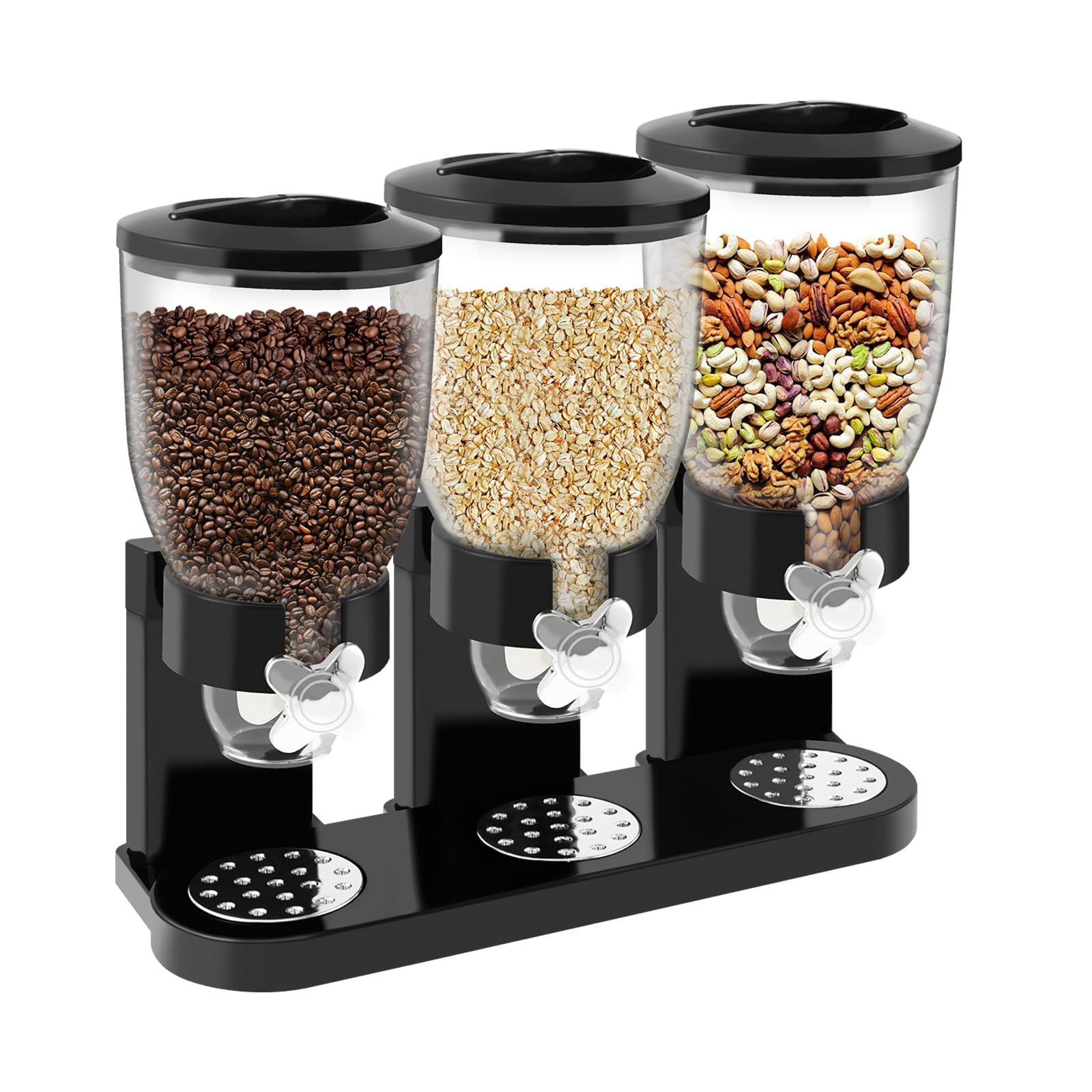 Dispenser per cereali, piano di lavoro, Triple Troy Food Spenser 2 l, contenitore per cereali con capacità, ermetico, contenitore per alimenti, caramelle, caramelle