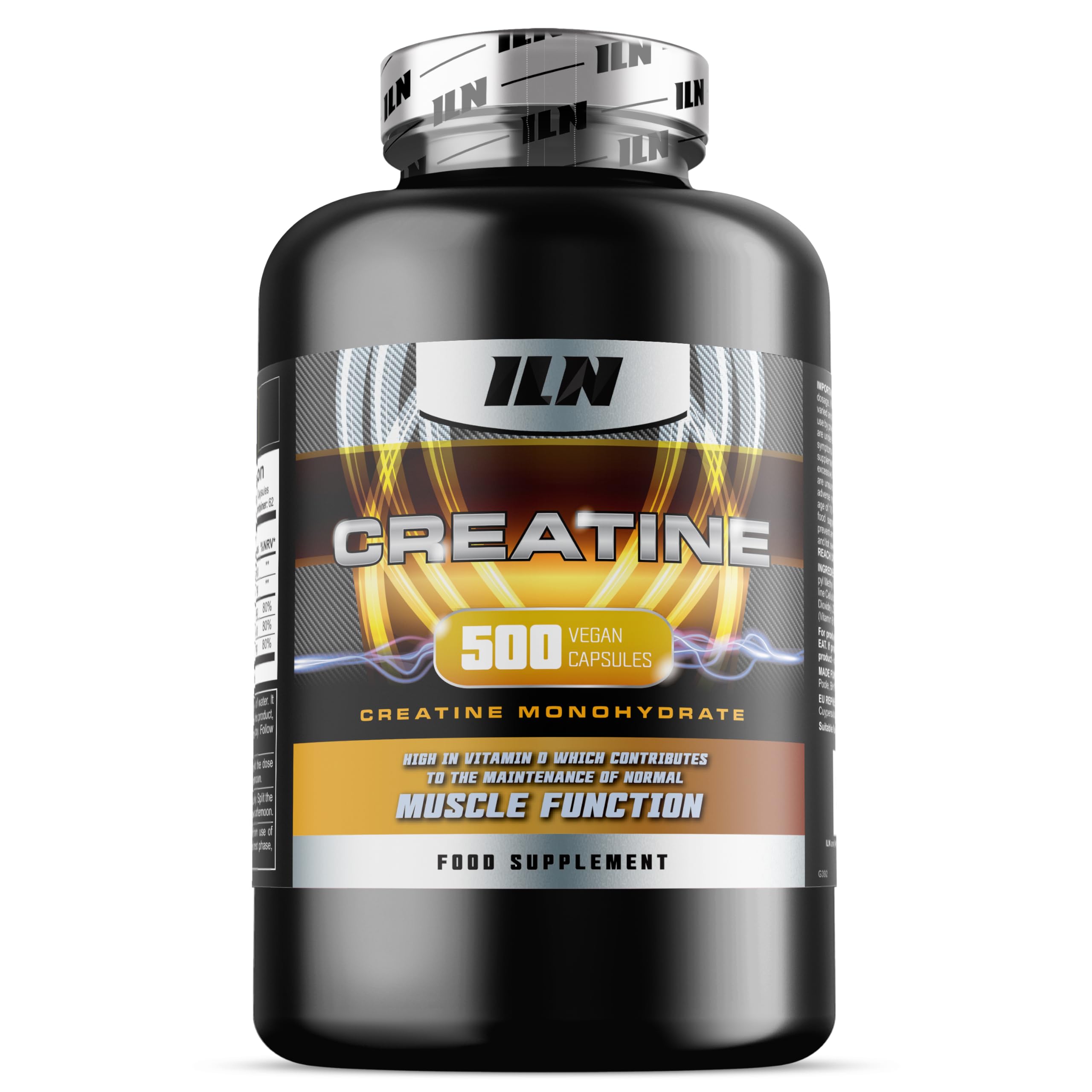 Creatin Kapseln – 5.200mg Kreatin Monohydrat – 500 Vegane Kapseln