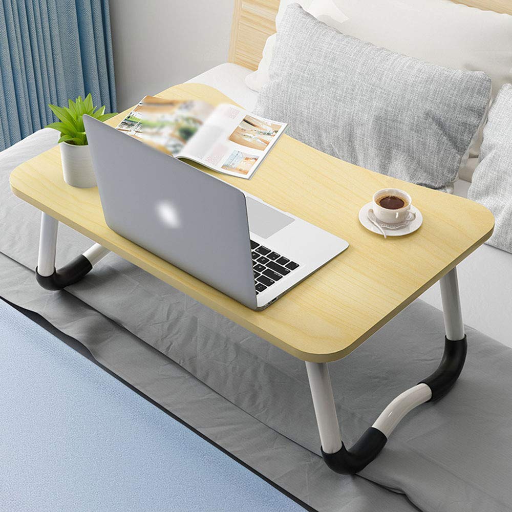 WYZXR Adjustable Desk, Bed Desk, Foldable Small Table, Computer Desk, Dormitory, Home Can be rotated (Color : B, Size : 60 40 28)