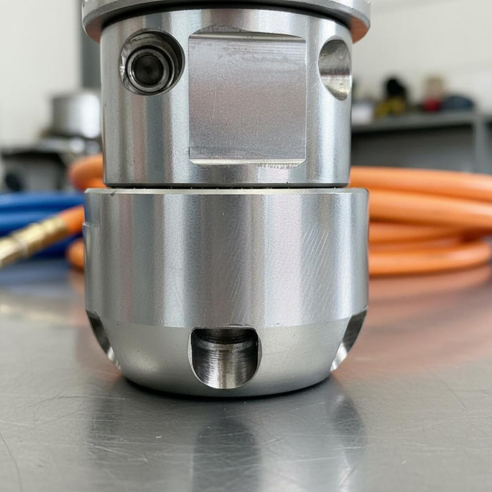 Homyl Rotary Nozzle Ugello Rotante Ugello Fognario Ugello Alta Pressione Ugello Idropulitrice in Acciaio Inox con Testa Rotante E Fori Laterali E Posteriori, 3/8 80L/Min