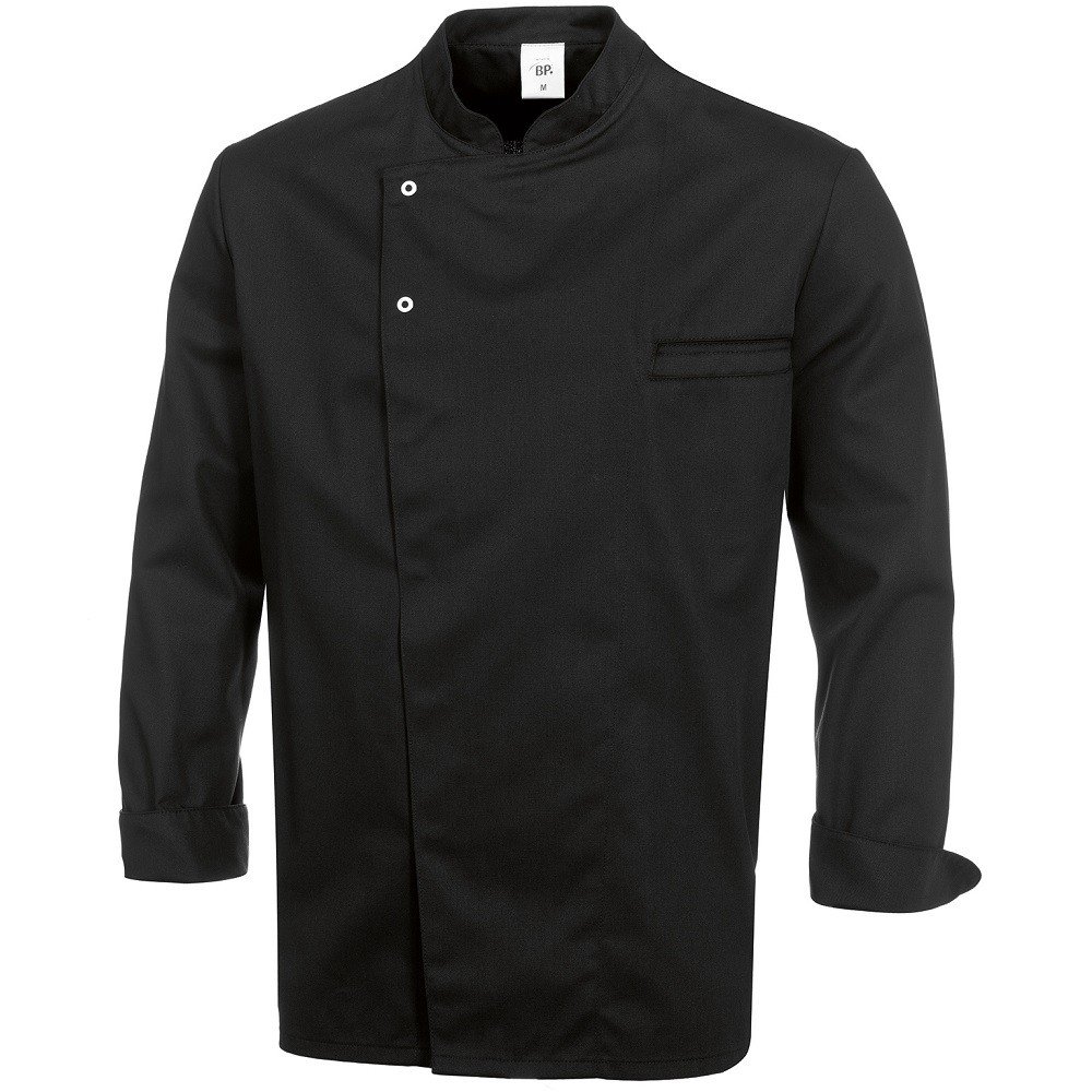 BP 1547-400-32-XS, Chef's jacket, Long sleeve with cuffs 215,00 g/m², fabric blend black, XS