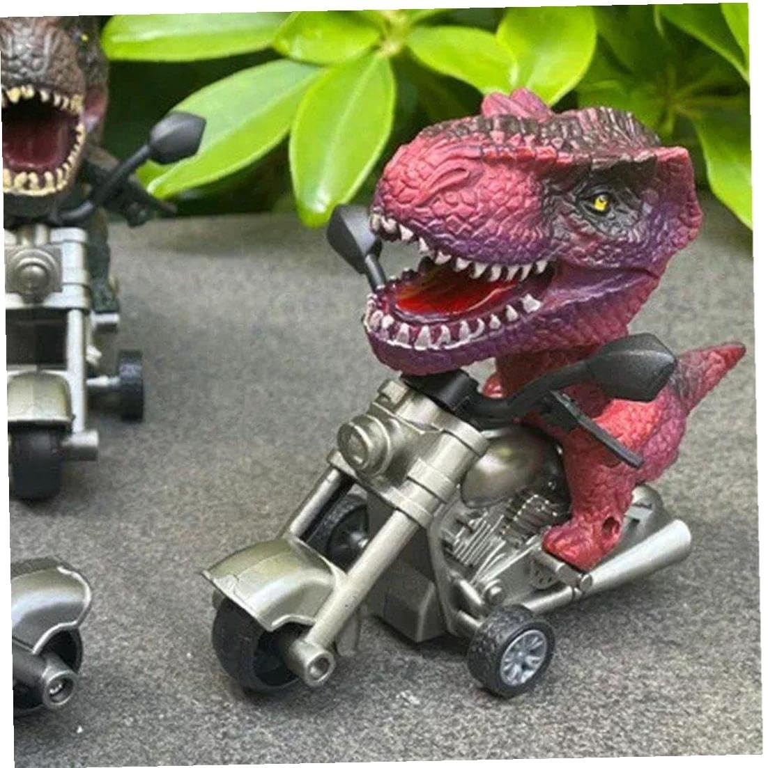 Amazon.co.jp: バイクを乗っている恐竜 恐竜玩具 ティラノサウルス