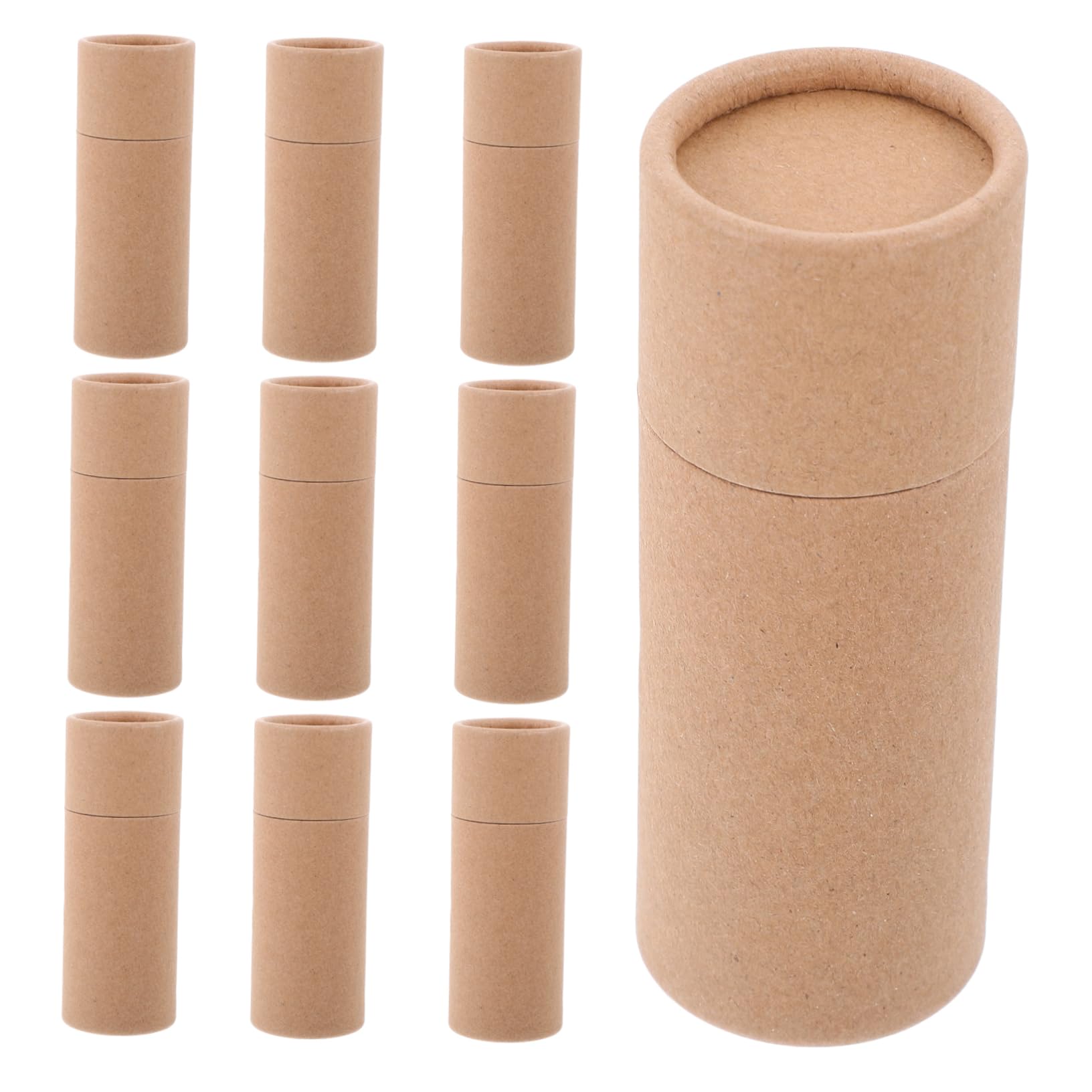 ERINGOGO 10pcs Kraft Paper Boxes for Tea Packaging Craft Tubes Cardboard Tubes for Crafts Containers for Small Storage