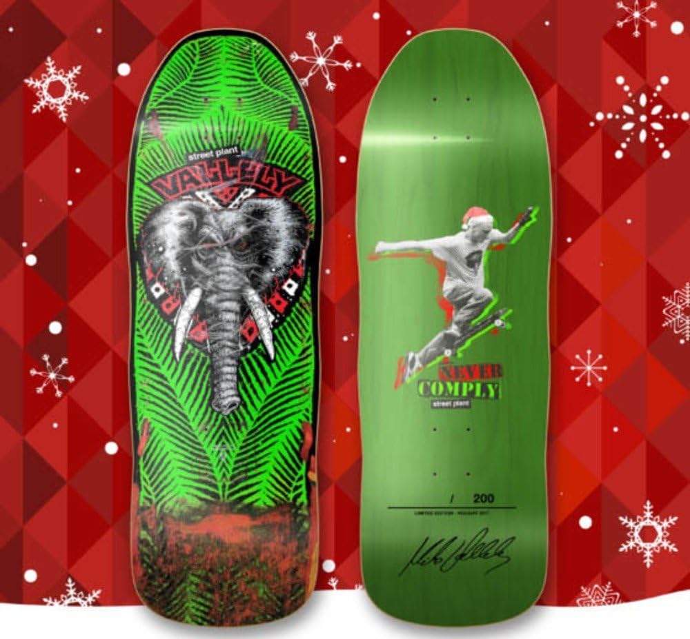Street Plant Mike Vallely Public Domain Holiday Skateboard Deck Signed LTD Run of 200