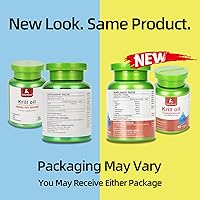 Vista 3 de 2 Bottles Antarctic Krill Oil 1000 mg with Omega-3s EPA, DHA, Astaxanthin and Phospholipids 60 Softgels Supplement No Fishy Aftertaste for Joint