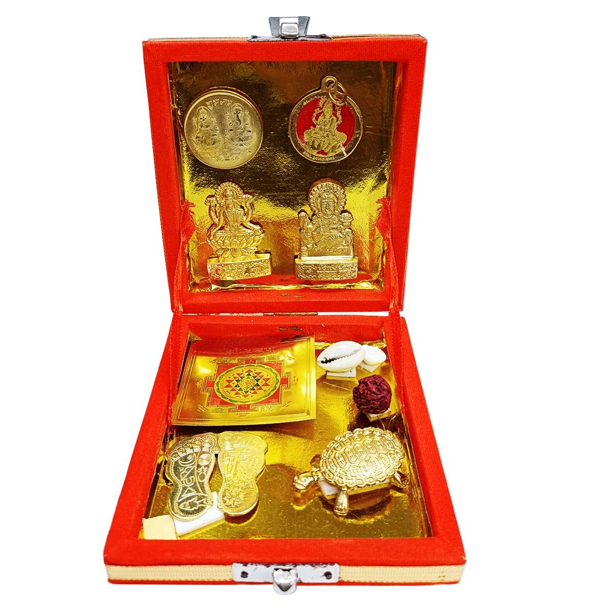 Shree Dhan Lakshmi Kuber Bhandari for Wealth & Diwali Pooja | 12-Piece Set for Home Temple & Festive Decor | Ideal Diwali Gift for Family