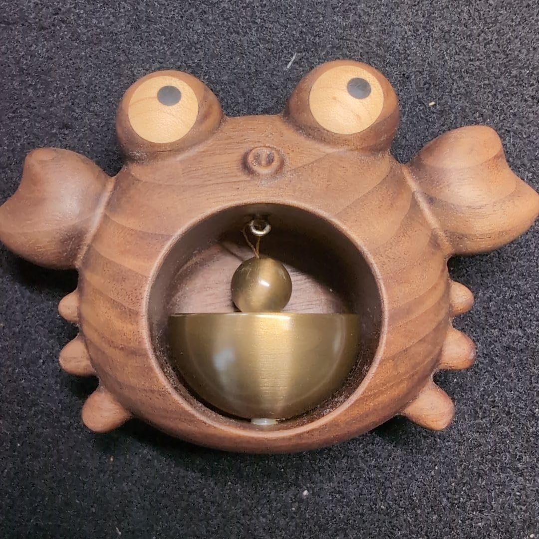【WOODPEPE】ドアベル カニ　木製　人形　原始人Primitive 低め Amazon.co.jp: WOODPEPEドアベル カニ 木製 人形 原始人