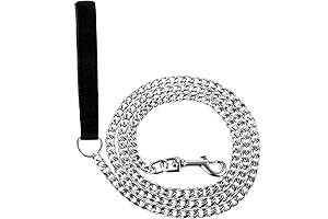Chain Heavy Duty Metal Dog Leash 6FT - Stainless Steel