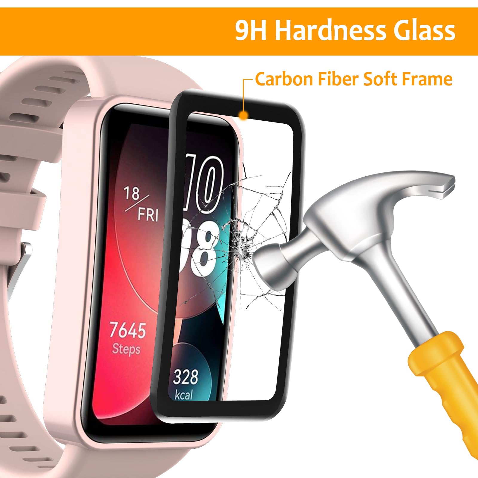 Hianjoo 5 PCS Cover Compatibile per Xiaomi Smart Band 10, Antiurto Schermo TPU Protezione Custodia Compatibile per Xiaomi Smart Band 10