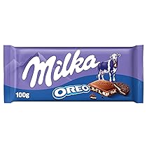 Milka, Oreo Crumbs, Tavoletta di Cioccolato al Latte con Croccanti Biscotti Spezzati Oreo, 100% Latte Alpino, Cacao Sostenibile, 100g