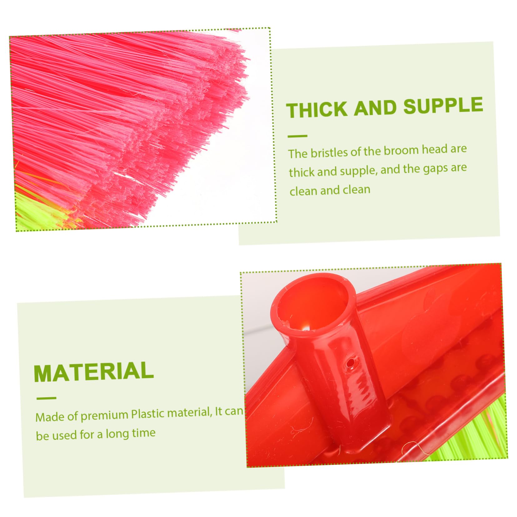 Gogogmee Refill Broom Head Sweeping Broom Head for Floor Broom Replacement Household Random