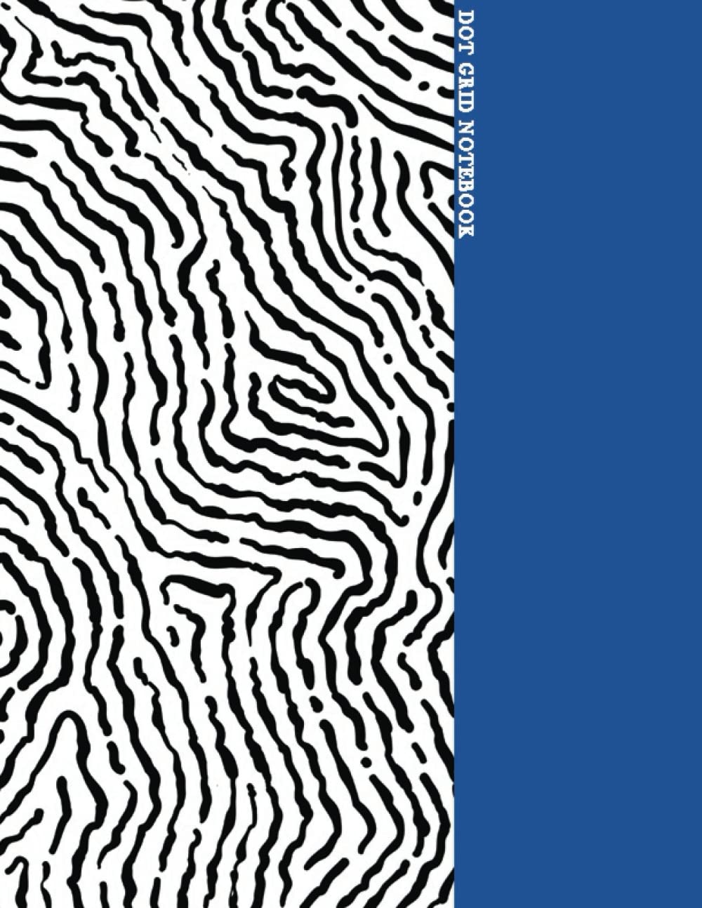 DOT GRID NOTEBOOK: 110 pages | 8.5 * 11| 10mm Spaced dots | carbon blue Paperback – 8 Jun. 2022