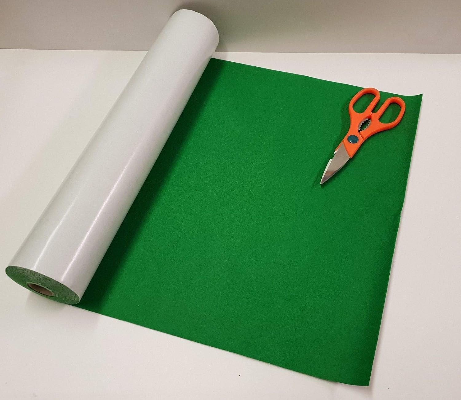 3 Mtr X 450mm Wide Roll Of Meadow Green Sticky Back SELF Adhesive Felt 3 Mtr X 450mm Wide Roll Of Meadow Green Sticky Back SELF Adhesive Felt