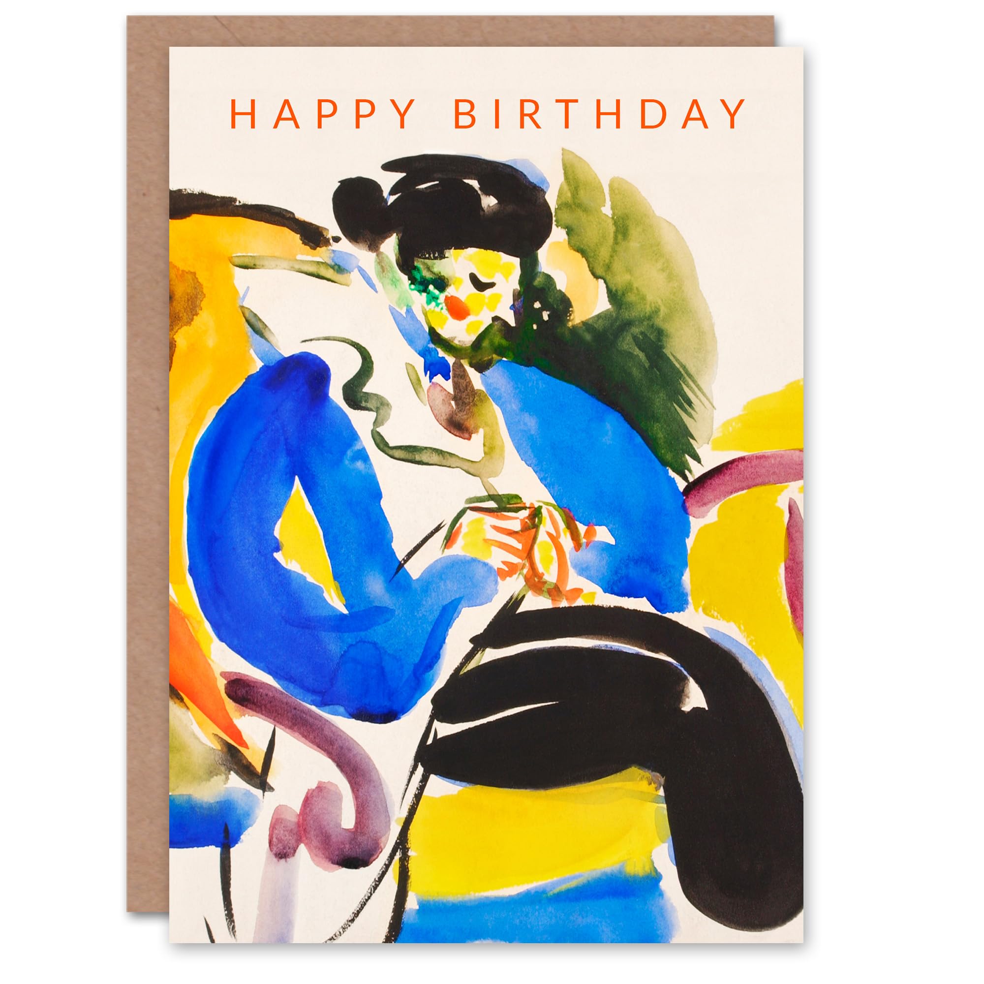 Artery8 Henry Lyman Sayen Birthday Card Woman on Chair Abstract Painting