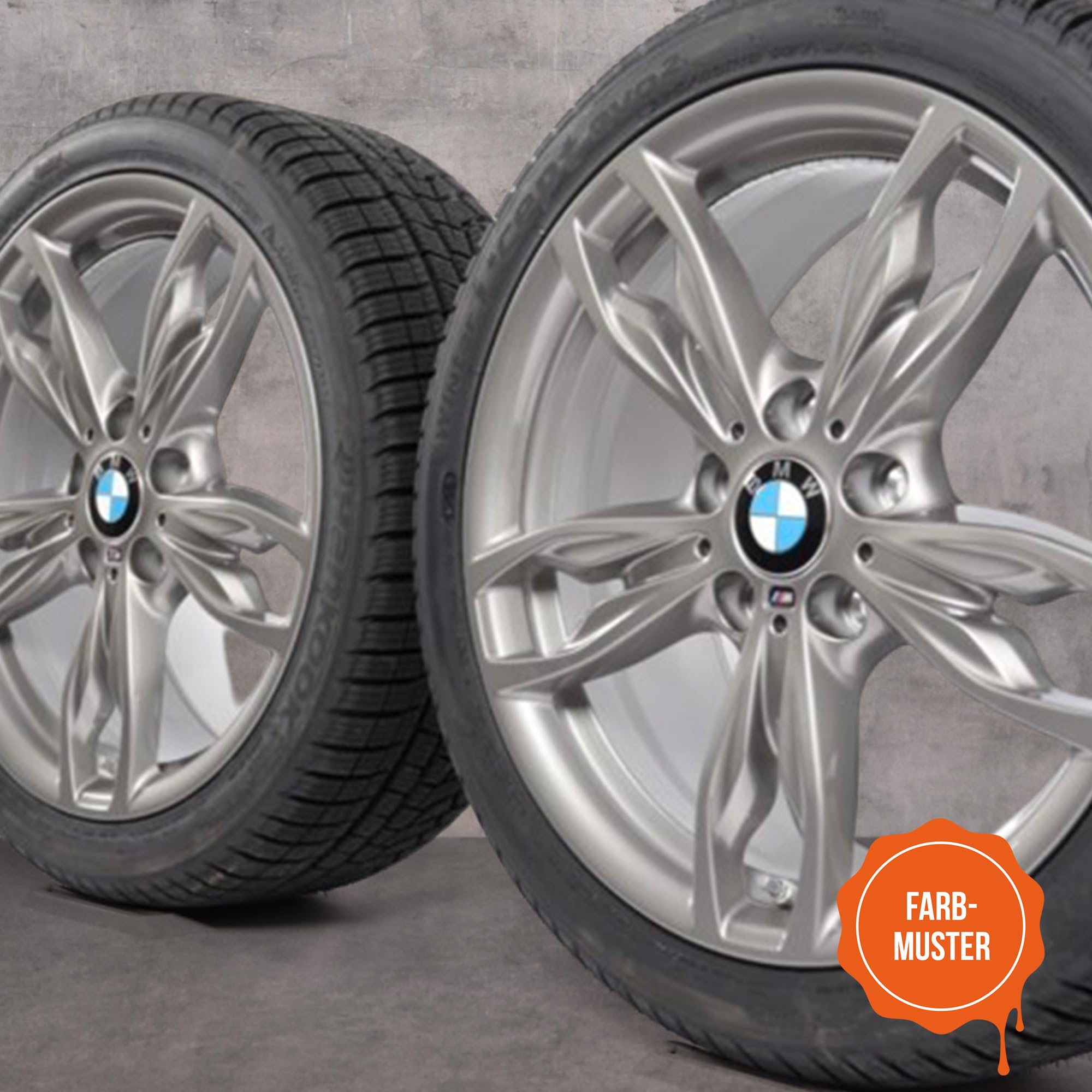 Felgenlack | passend für Farbton BMW dekorsilber II WB20 | High-Solid | 1K Original OEM Felgenlack | Lackdose 1000 ml | für Reparatur- als auch Komplettlackierung