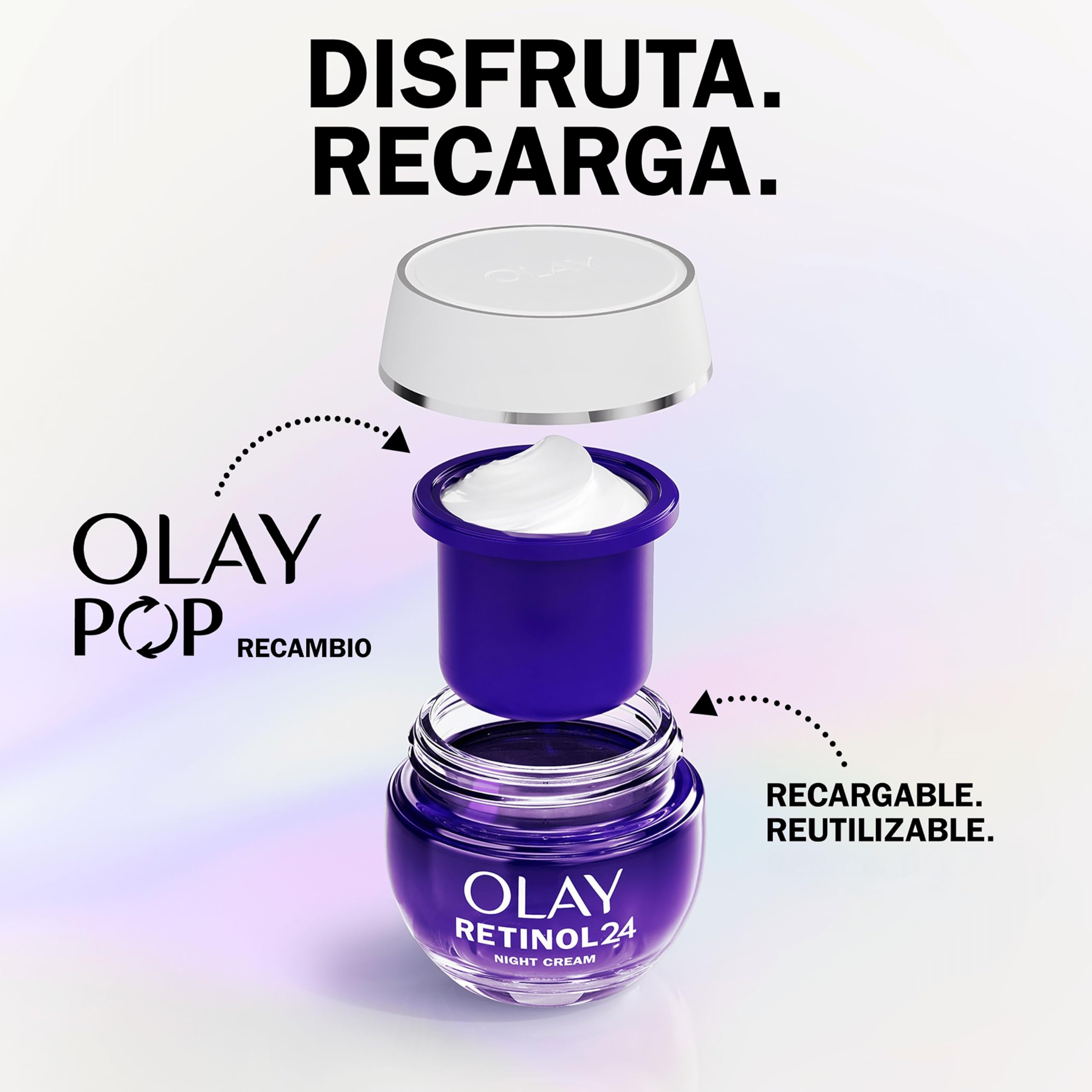 Olay Retinol24 Crema De Noche 50ML Y Olay Vitamin C + SPF30 Crema De Día 50ML. Pack De 2 Cremas. Piel Más Hidratada, Luminosa Y Radiante