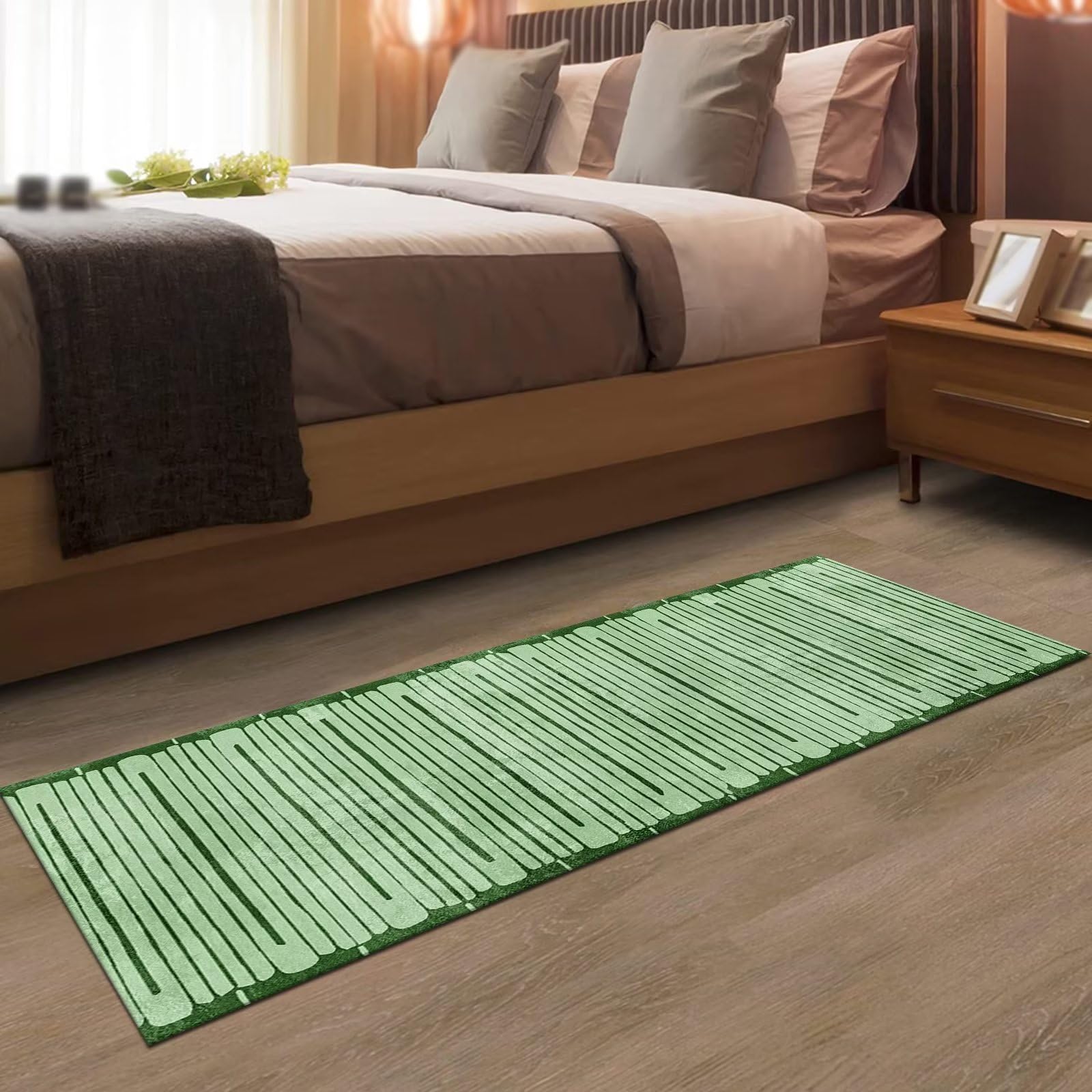 Tappeto Passatoia cucina Antiscivolo Lavabile Lungo Tappeti Runner ingresso interno Turchese 3D 110X400CM Moderno Antimacchia Tappeto Passatoie per Corridoio Tappetino bagno Soggiorno per metro