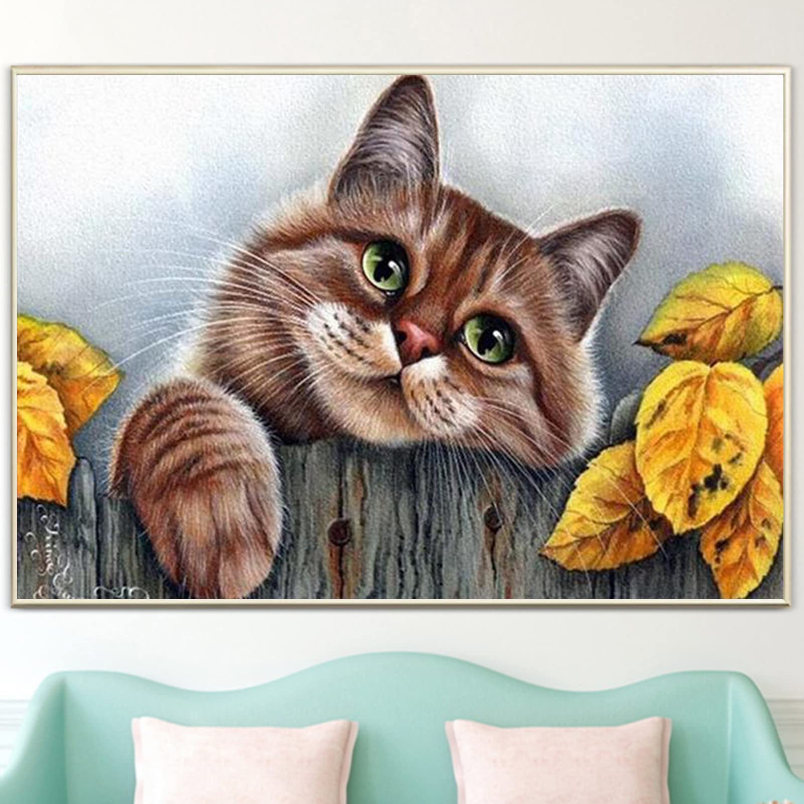 EXQUILEG Kit per pittura con diamanti 5D, per pittura con strass, per bambini, adulti, per la casa (80 x 100 cm)