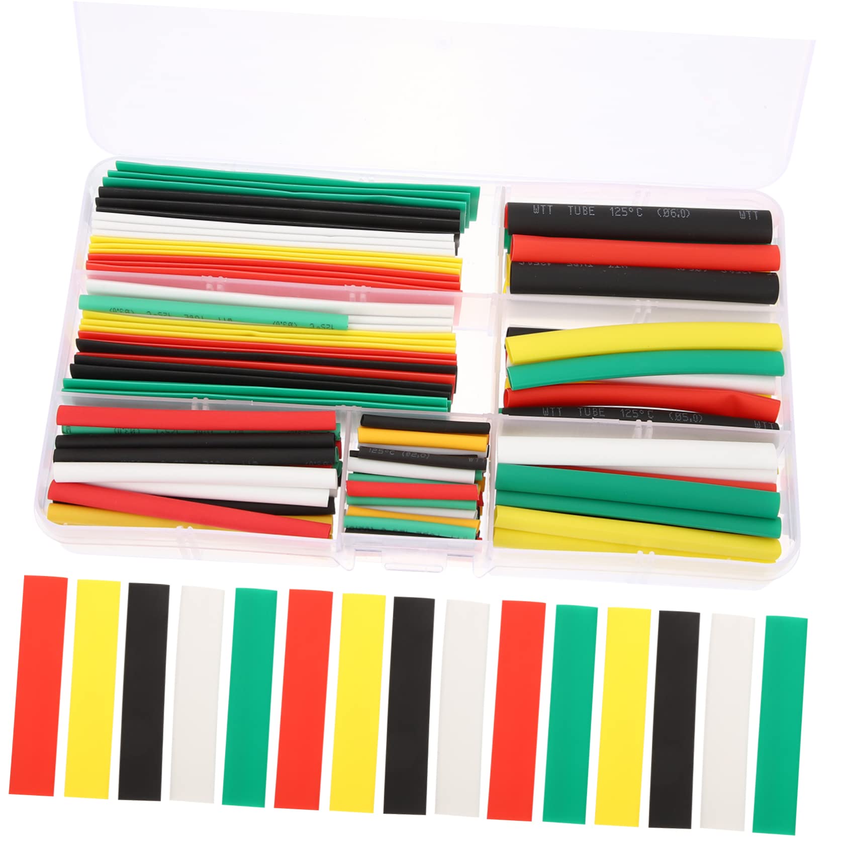 HOLIDYOYO 1Set Heat Shrink Tubing Assorted Sleeving Wrap Insulation Sealing Cable Protector Electrical Wire Insulation for DIY Projects Color Coded Protection