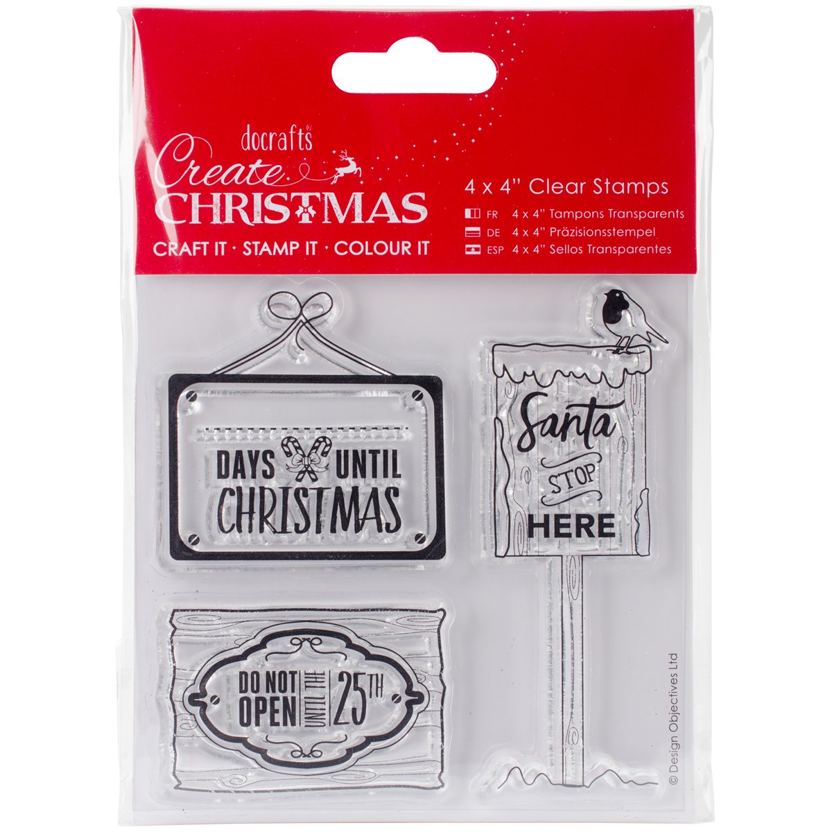 Create Christmas 4x4 Clear Rubber Stamps, Christmas Signs, Scrapbooking, Card Making, Christmas Cards, Craft, Paper Card Project, Ink Stamp Supplies