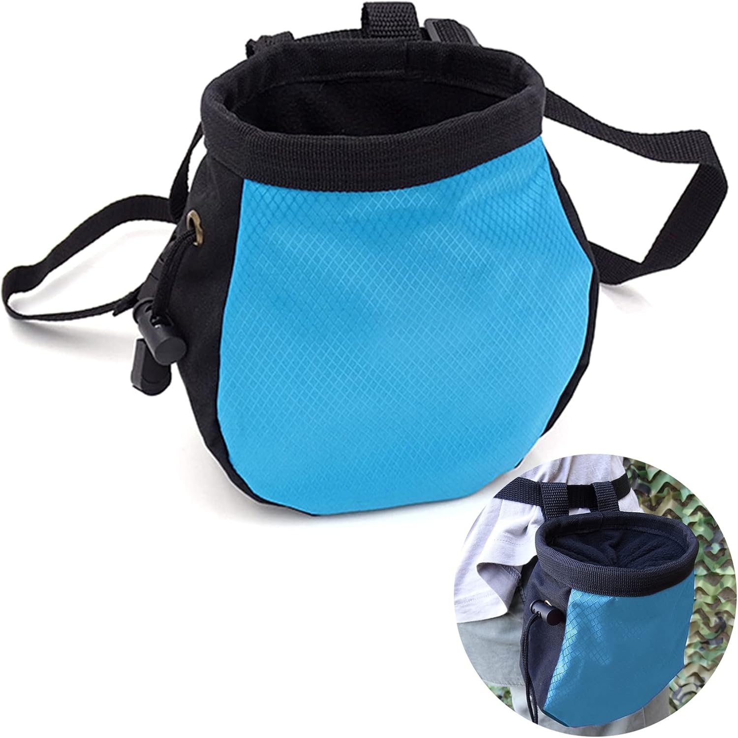 Chalk Bag Rock,Climbing Drawstring Magnesia Powder Sack with Adjustable