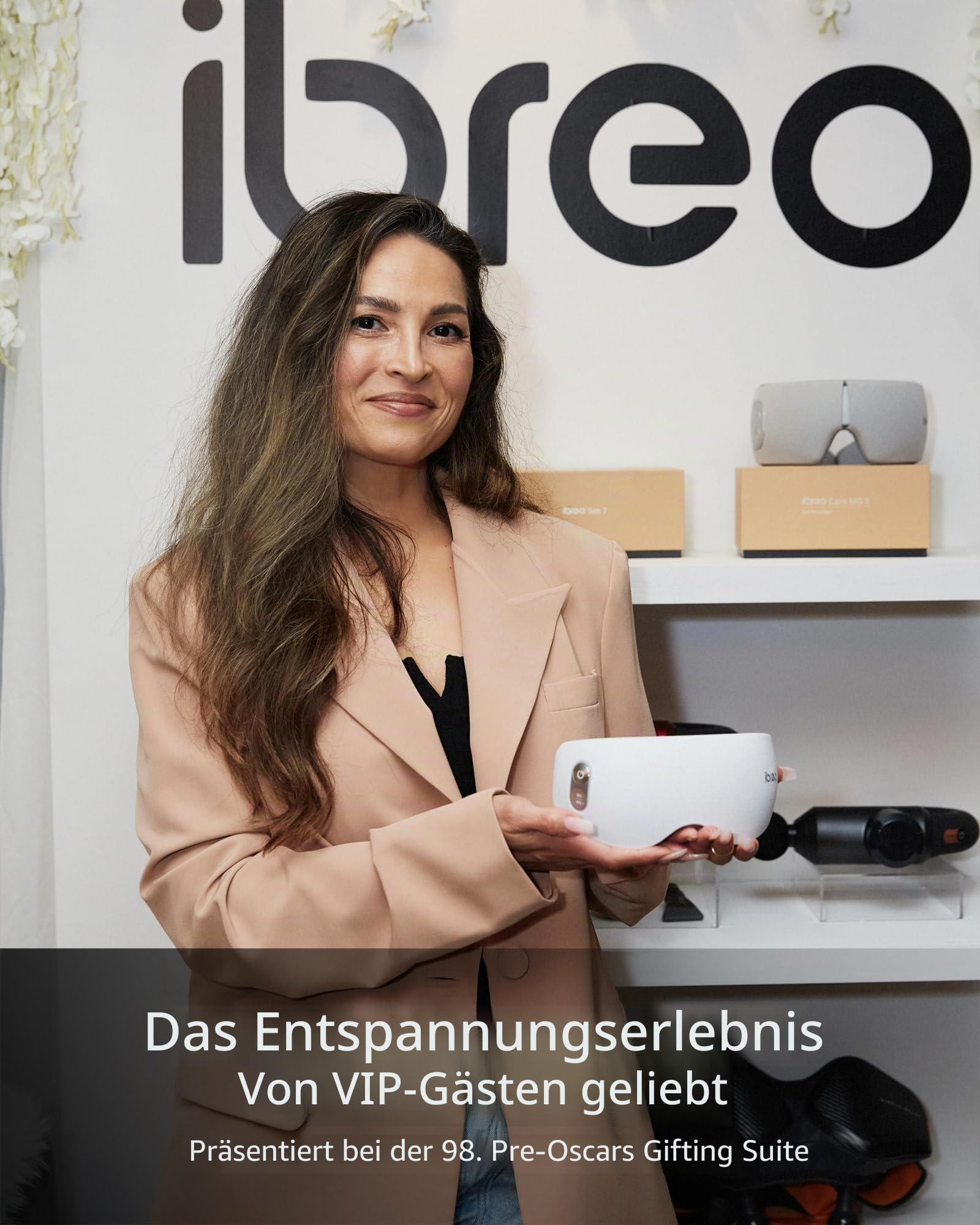 Augenmassager mit 2 Stufen Hitze & Kühle, 150 Minuten Gebrauch, 3 Modi &14 Vibrationsköpfe, Beheizte Augenmaske mit Bluetooth-Musik für Augenbelastung und Schwellungen