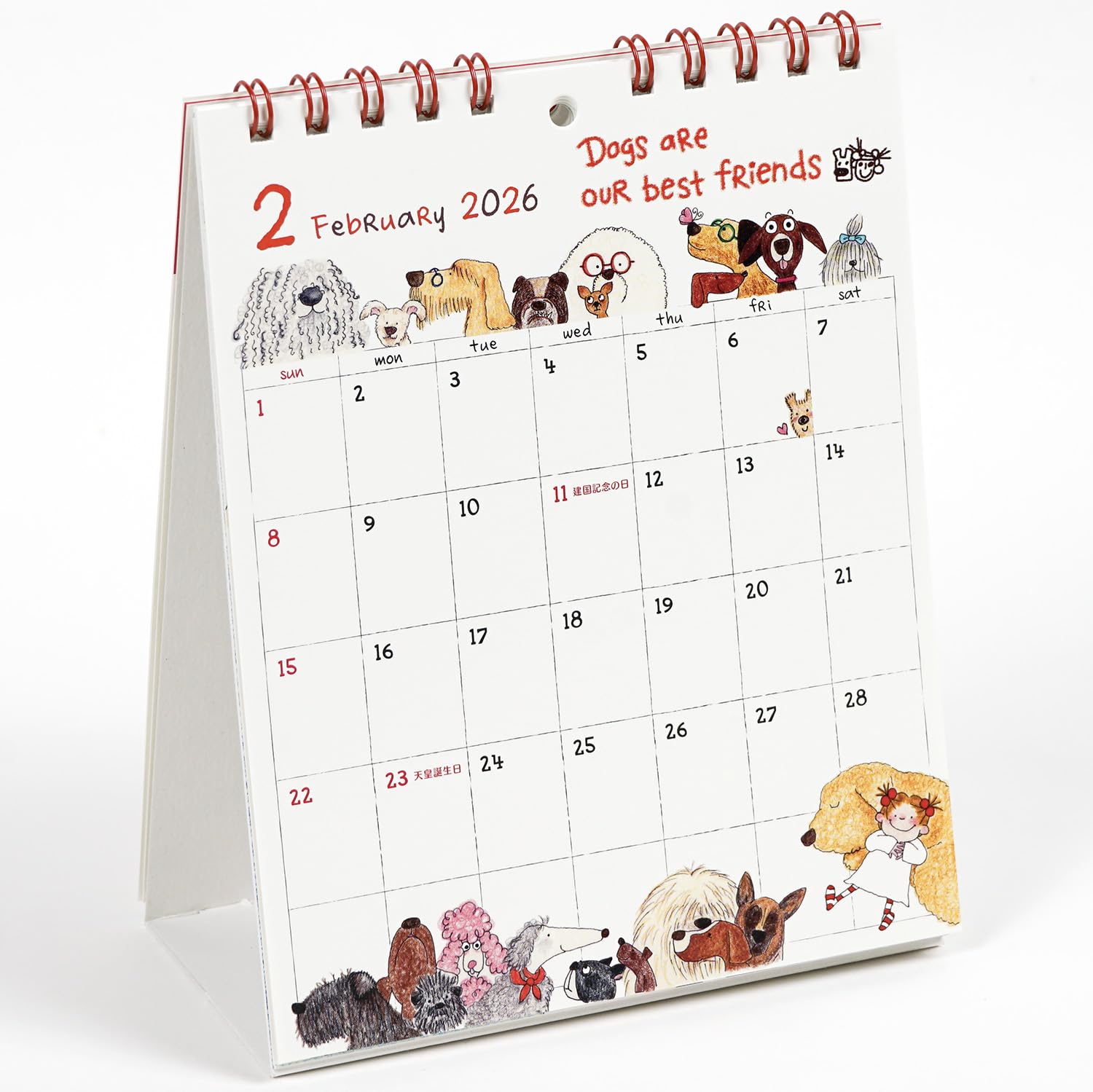 Amazon | グリーティングライフ 2026年 カレンダー ココちゃん