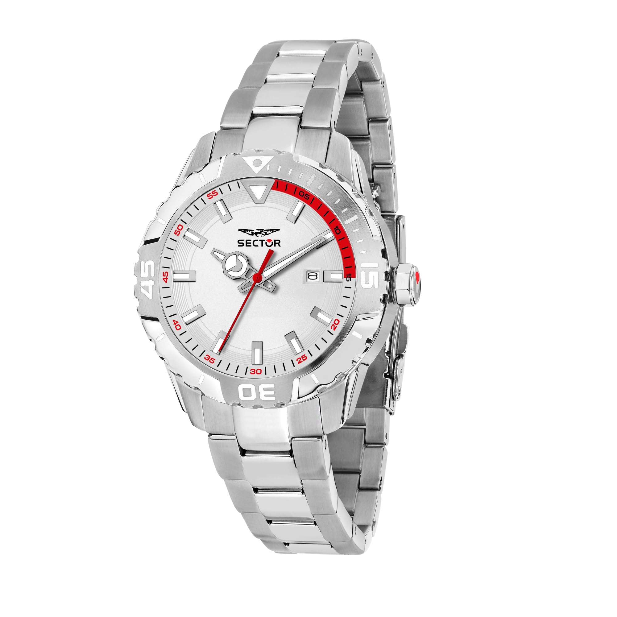 Sector No Limits Orologio Uomo, Tempo, Data, Analogico, 42 mm, Collezione LEGEND - R3253135002