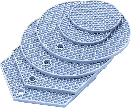 Alfombrilla de silicona para salvamanteles, multiusos, protector de encimera de cocina, hervidor, sartén, taza, cuencos y platillos, resistente al