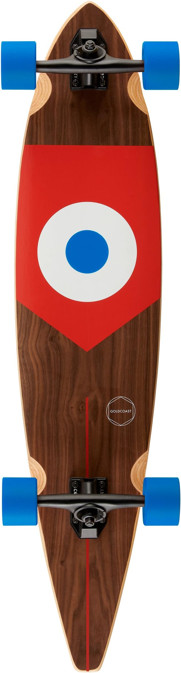 SKATE GOLDCOAST "The Goal Czech Republic Pintail Complete Longboard, 40-Inch