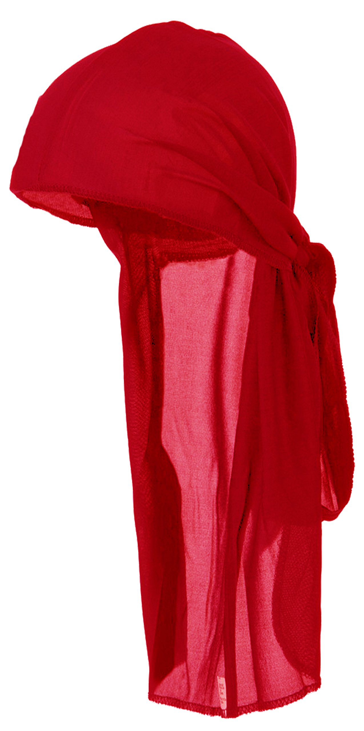 RED Durag Do Rag Stocking Cap Short Hair Waves Sleeping Nylon Wrap Ties