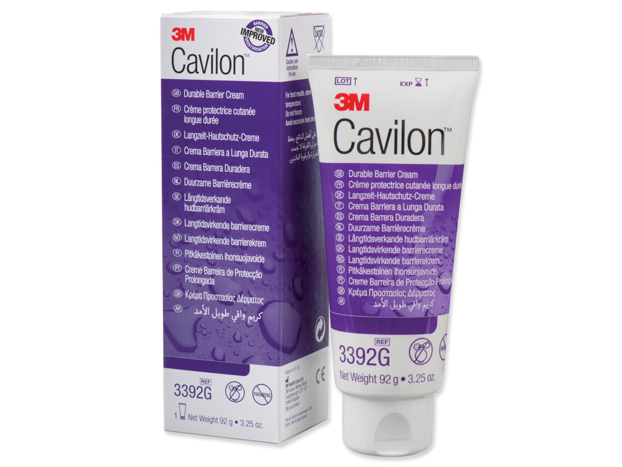 3M Cavilon 3392G Durable Barrier Cream, 92 g Tube