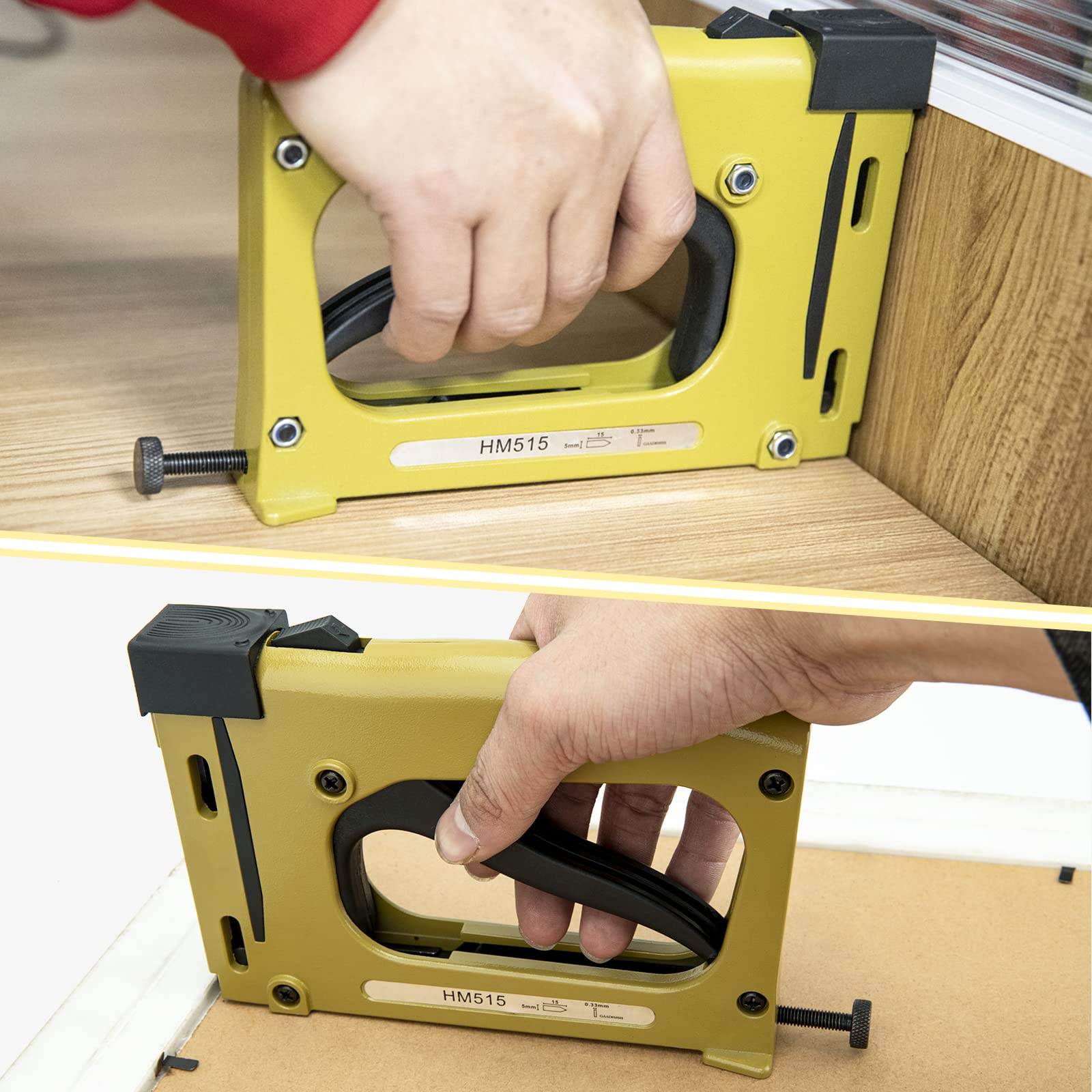 Punkttreiber für Bilderrahmen, Heftgerät mit 1000 Punkten für Tischler, DIY – Bilderrahmen-Heftgerät