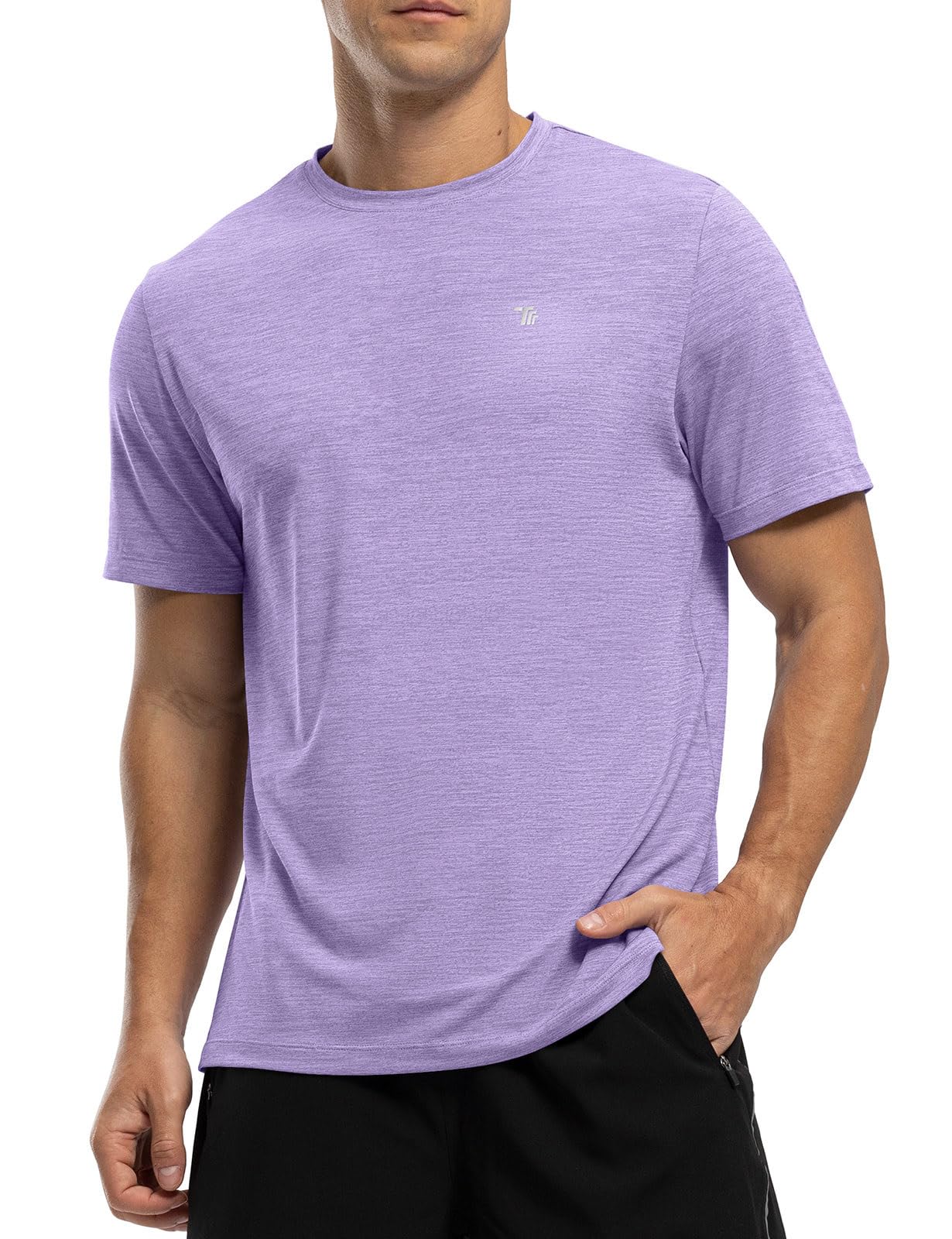 Rdruko Men's Dry Fit Workout Shirts Moisture Wicking Short Sleeve Athletic Running Gym Active T Shirts