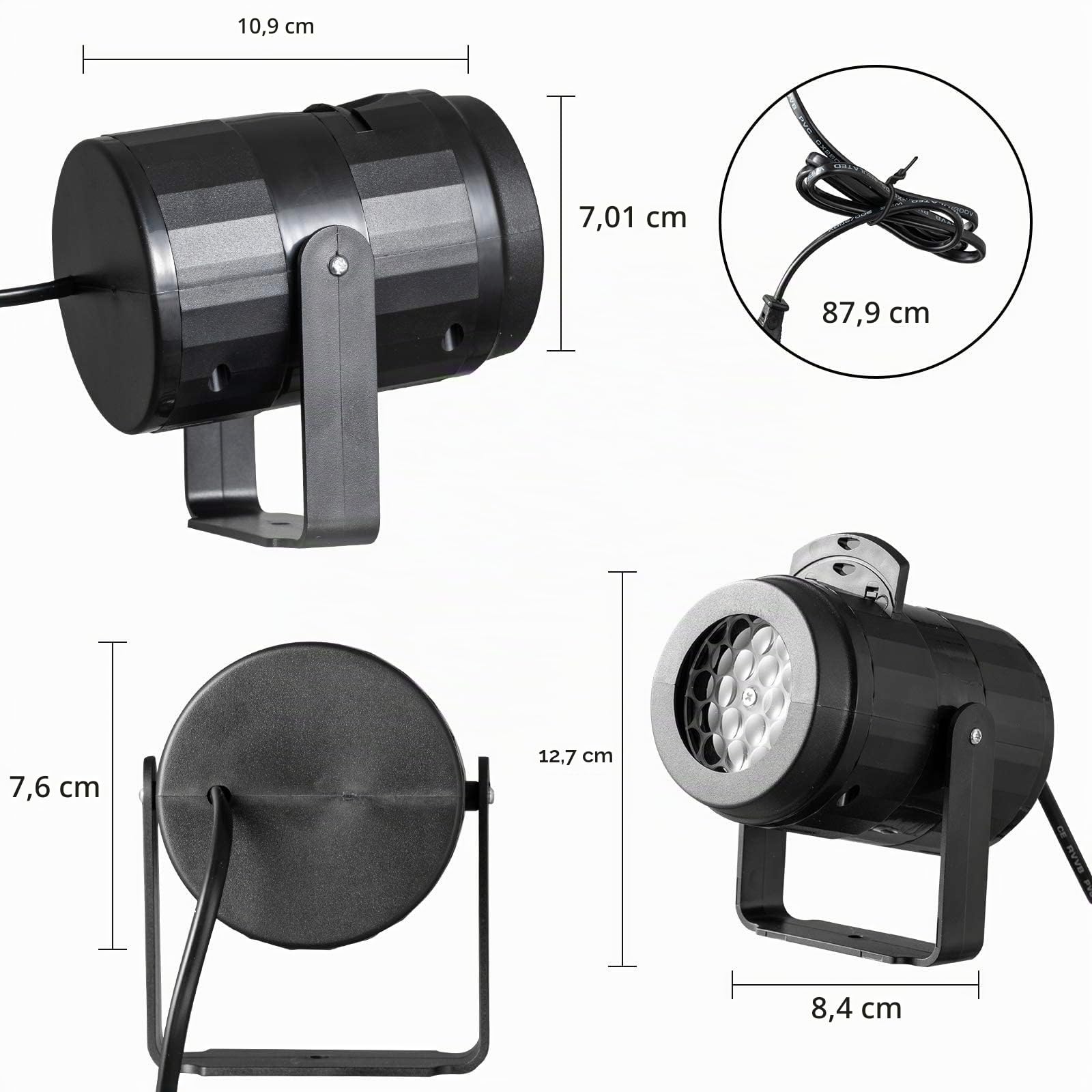 Callenbach Weihnachtsprojektor Lichter und Schneeflockenrotierend für Party und Garten Dekoration