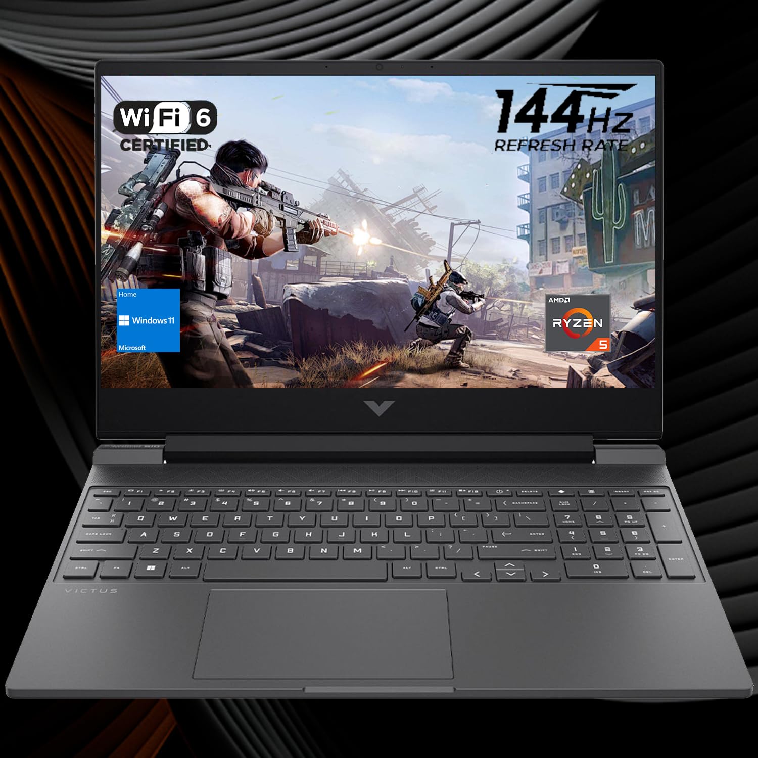 Amazon.com: HP Victus 15.6 Ryzen 5 Gaming Laptop, 15.6 FHD 144Hz