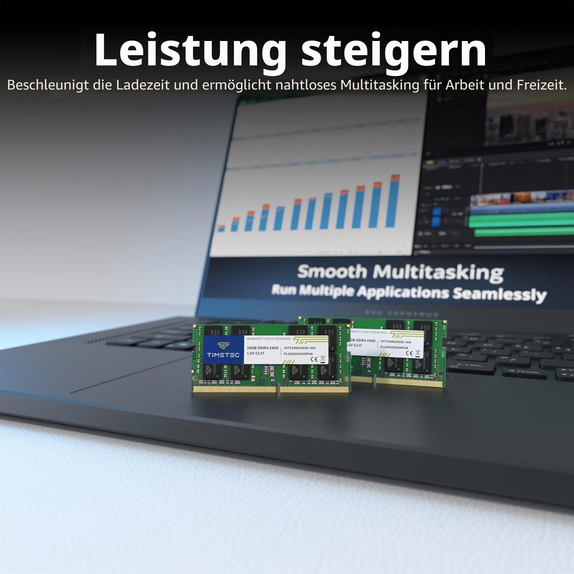 Timetec 16 GB DDR4 2400 MHz (PC4-2400T) PC4-19200 SODIMM – Non-ECC Unbuffered, 260-Pin, 1,2 V, CL17 Speichermodul für Laptops, Mini-PCs und All-in-One-Computer