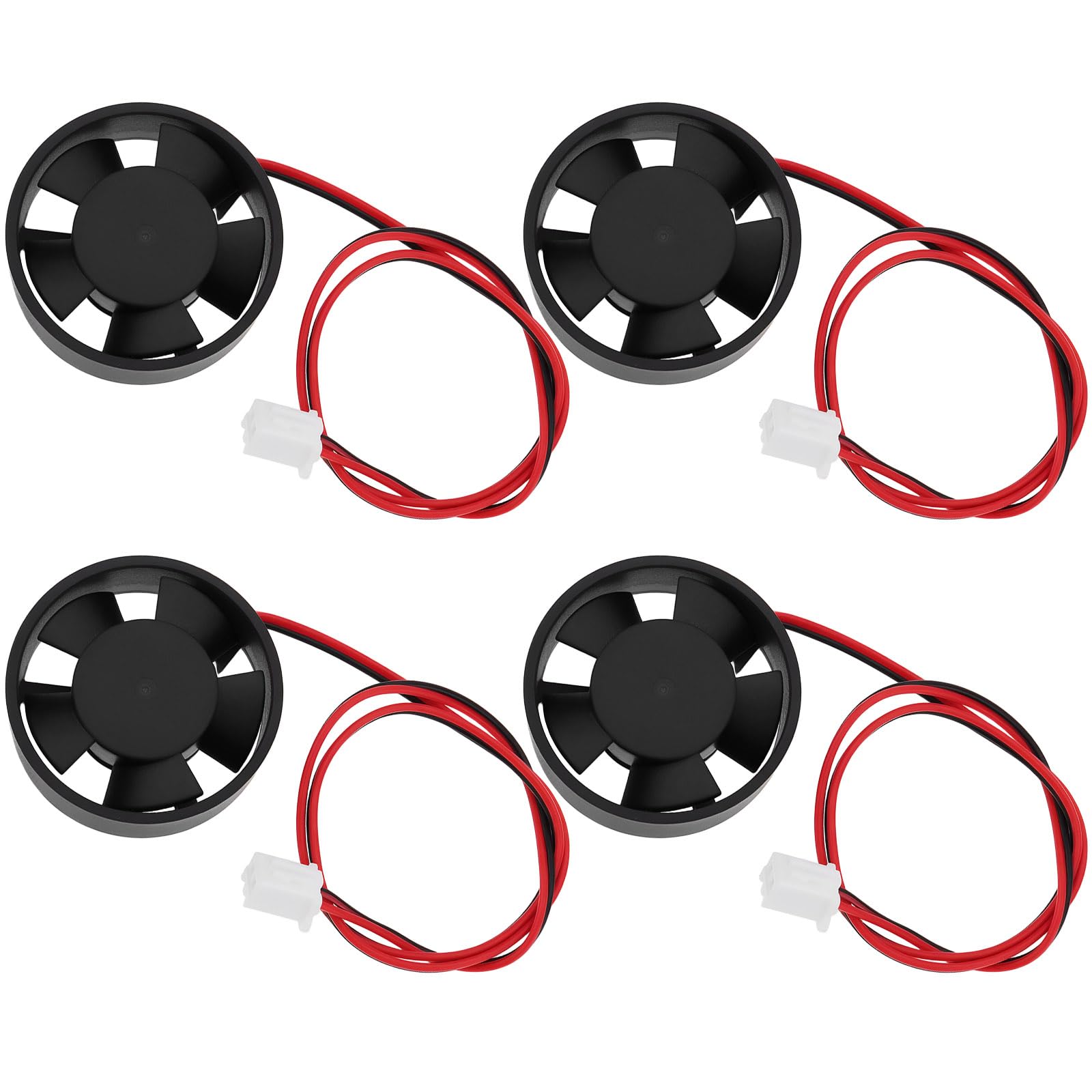 Create idea 4X Ventole di Raffreddamento Rotonde per Laptop DC 12V Tensione Corrente 0,04 A velocità 8500 Giri/min 30 * 30 * 10 Mm