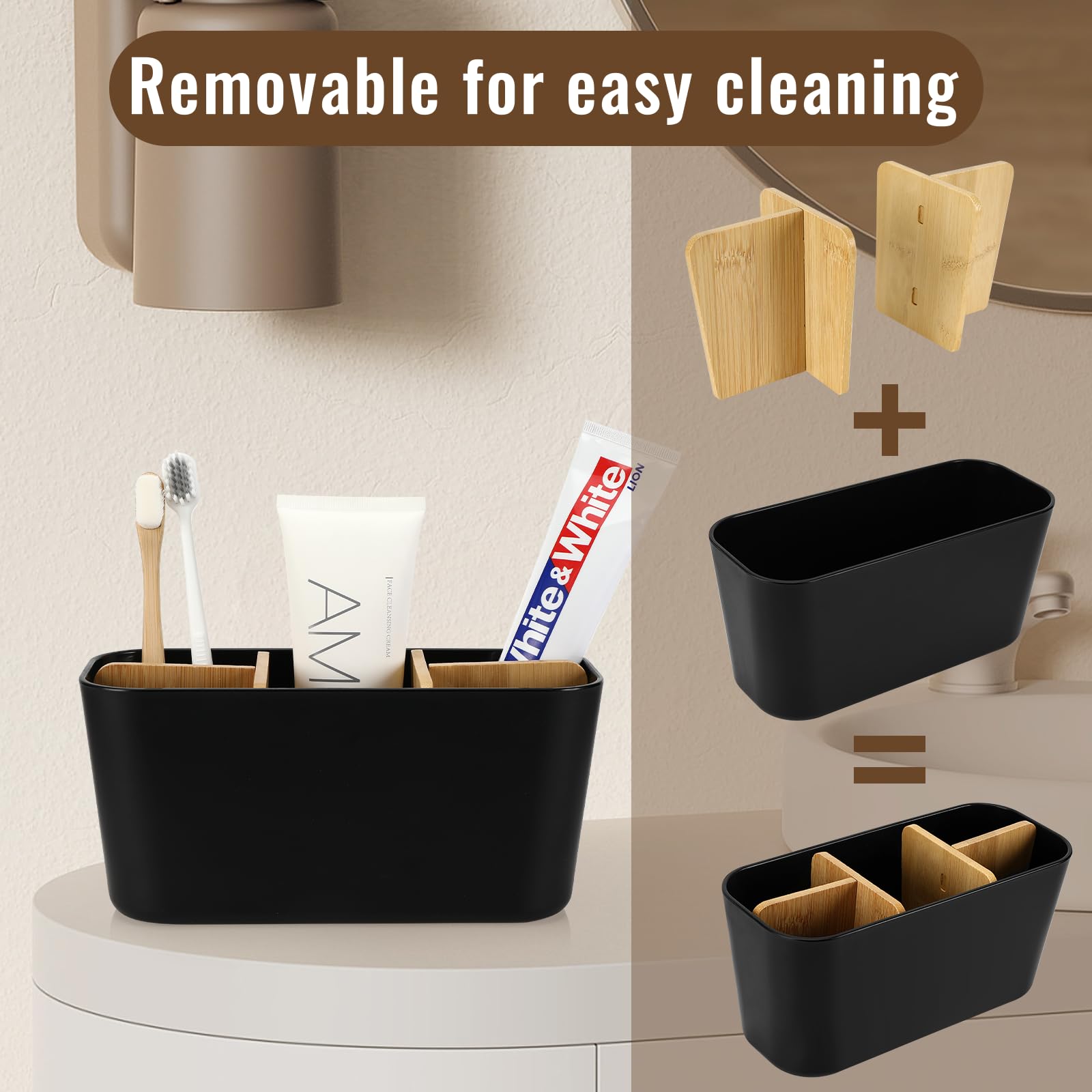 2 Vassoi In Silicone Nero 20x10 Cm - Per Bagno, Cucina O Vanità, Organizzazione Compatta E Stilosa - Foto 8