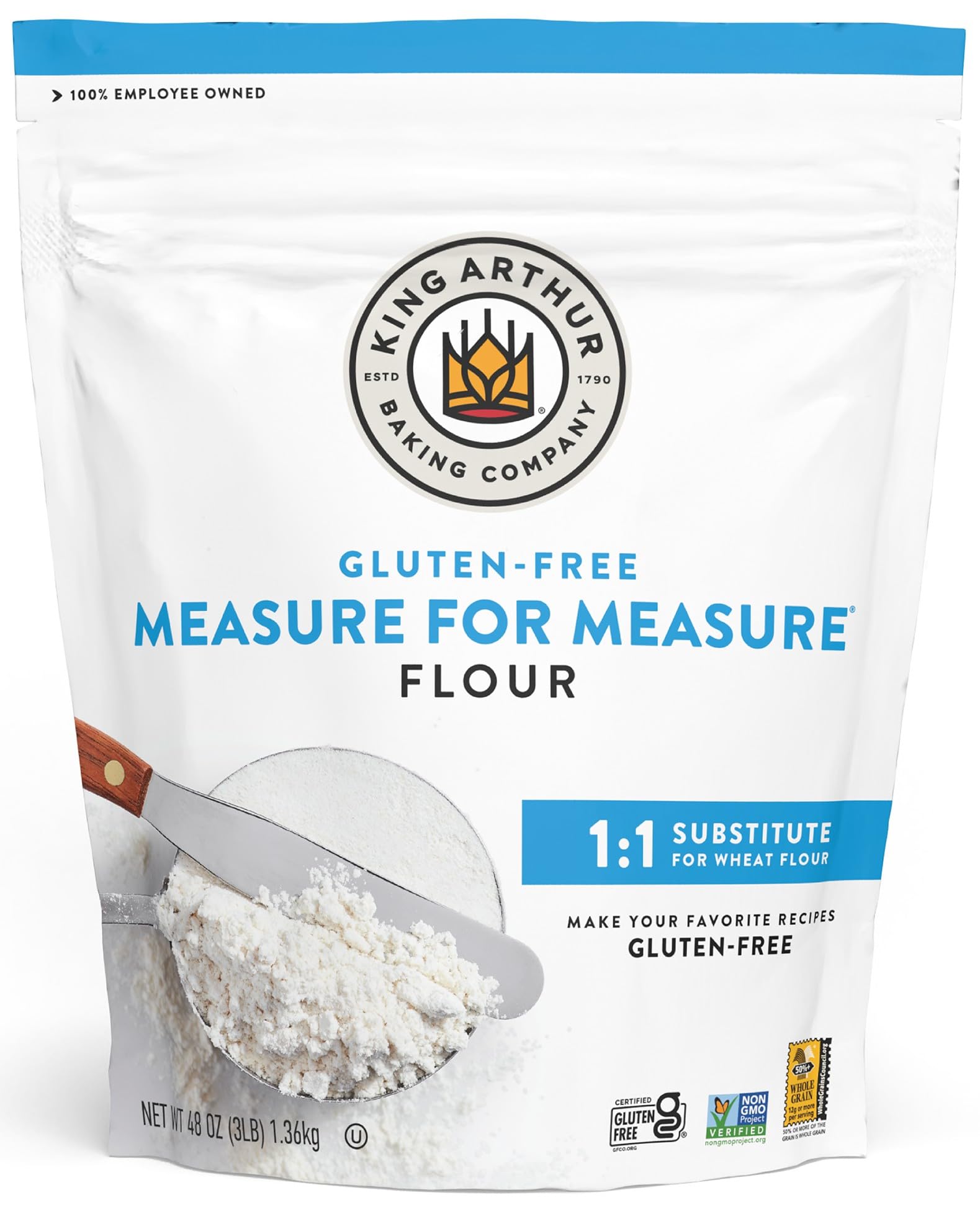 King Arthur Flour Gluten-​Free for Measure Flour, 3 Pound
