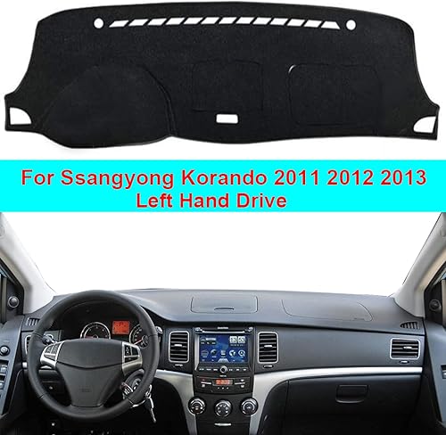 Miniatura 2 de Para SsangYong Korando 2011-2013, cubierta de tablero de instrumentos de automóvil, capa LHD para sombra de sol, alfombrilla de protección solar
