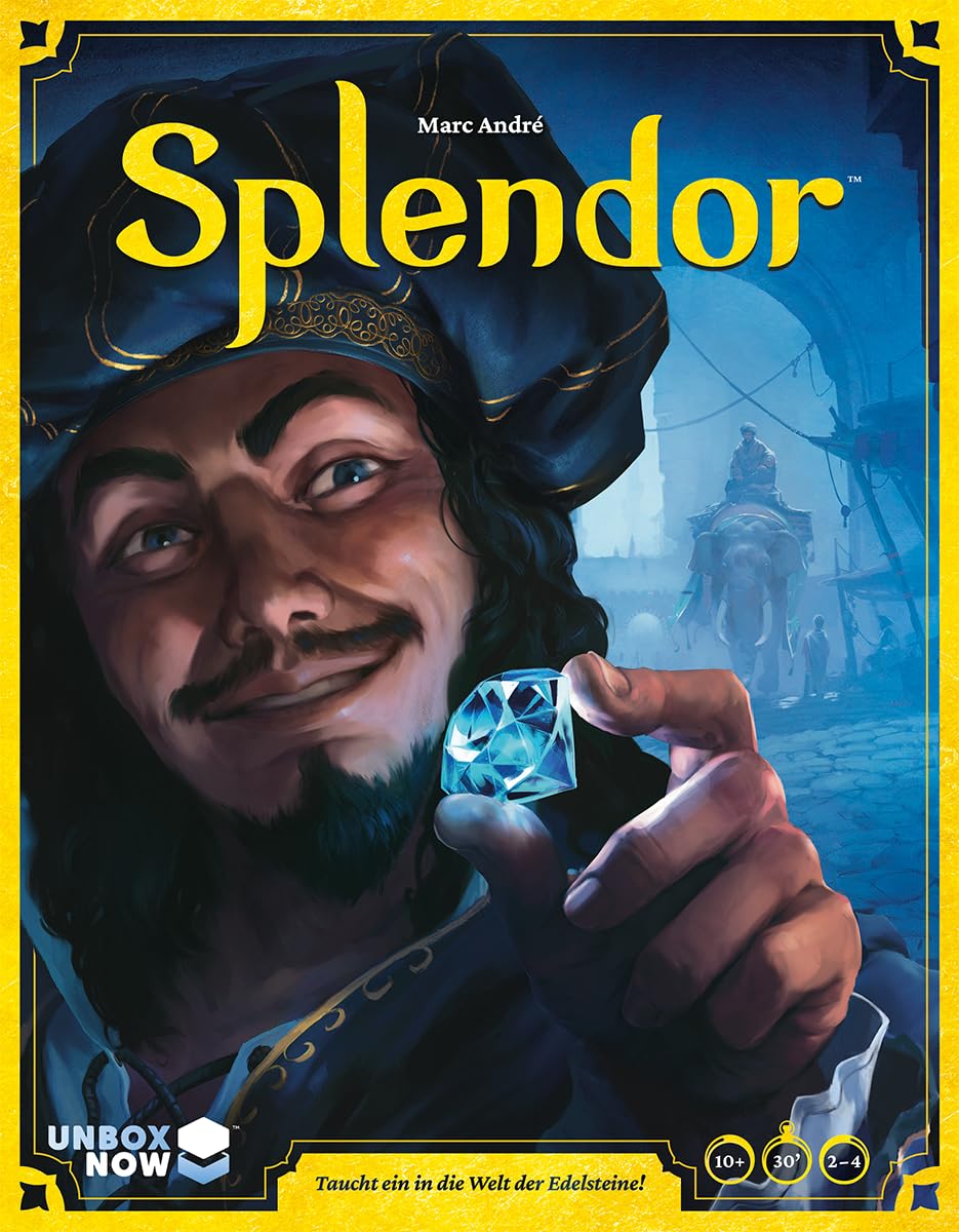 Asmodee, UNbox Now, Splendor, Grundspiel, Familienspiel, Nominiert zum Spiel des Jahres 2014, 2-4 Spieler, Ab 10+ Jahren, 30 Minuten, Deutsch