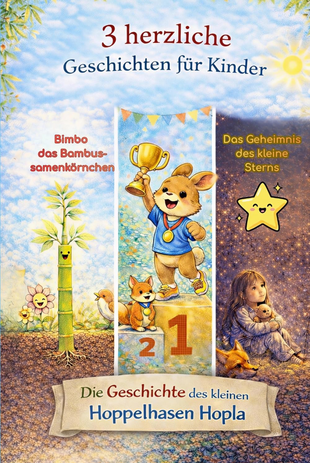 Drei herzliche Geschichten für Kinder: Die Geschichte des kleinen Hoppelhasen Hopla, das Geheimniss des kleinen Stern, Bimbo das Bambusamenkörchen (Elias Storm-Kids Serie)