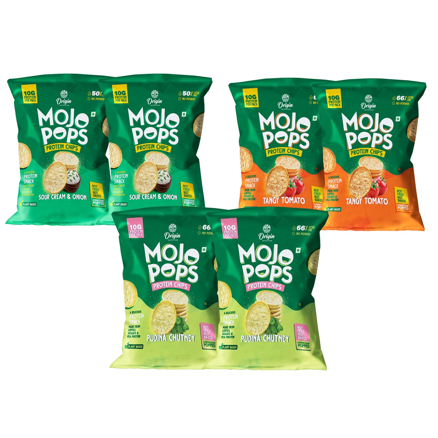 See full amazon price history chart for Origin Nutrition Mojo Pops Plant-Based Protein Chips Assorted pack | 10g protein per pack | Compression Popped Not Baked | Not Fried | 66% Less Fat | Healthy Snack (Assorted, Pack of 6) Origin Nutrition Mojo Pops Plant-Based Protein Chips Assorted pack | 10g protein per pack | Compression Popped Not Baked | Not Fried | 66% Less Fat | Healthy Snack (Assorted, Pack of 6) (B0CCRMPNL2) Amazon Price History, Amazon Price Tracker