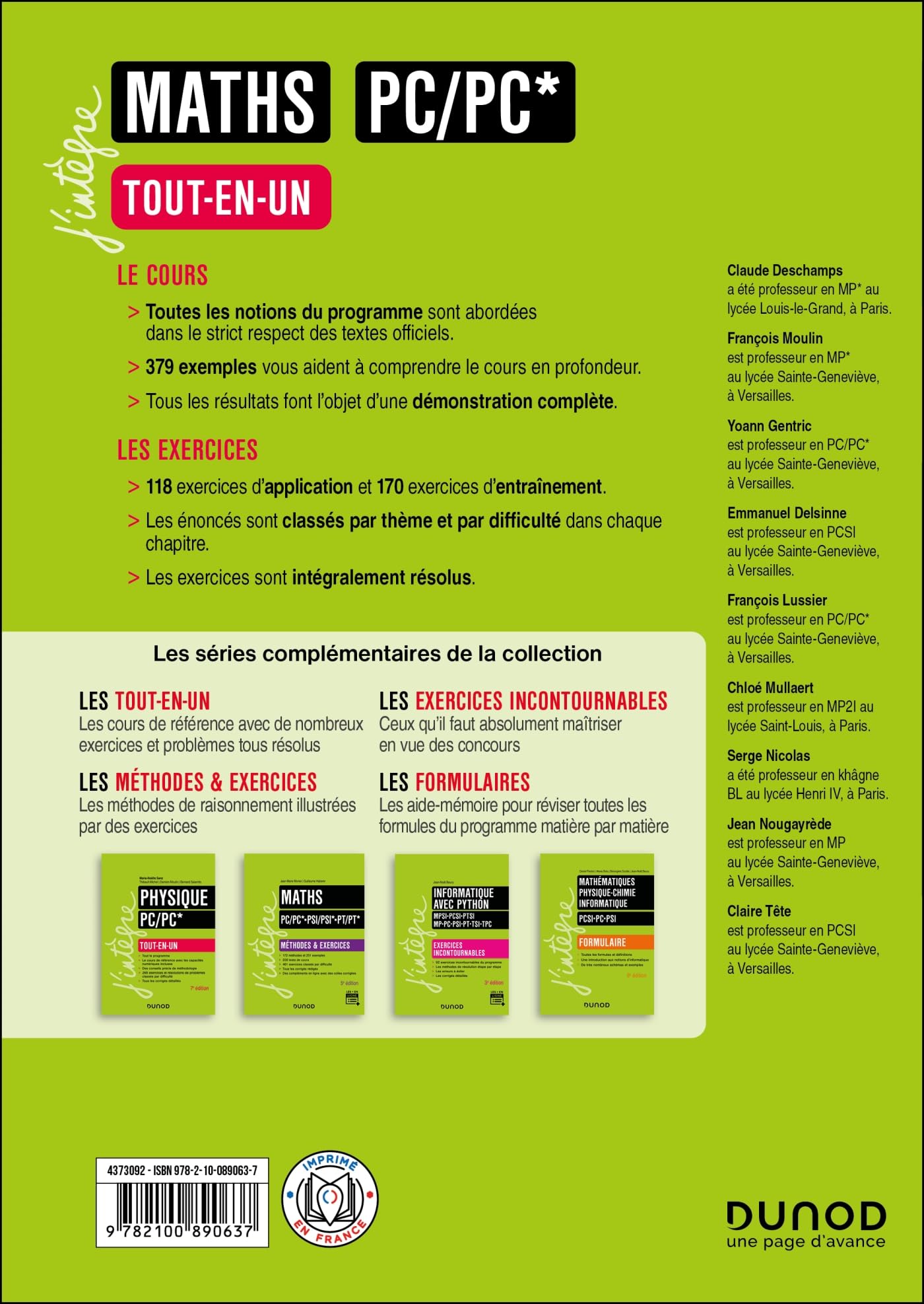 Maths Tout-en-un PC/PC* - 3e éd.