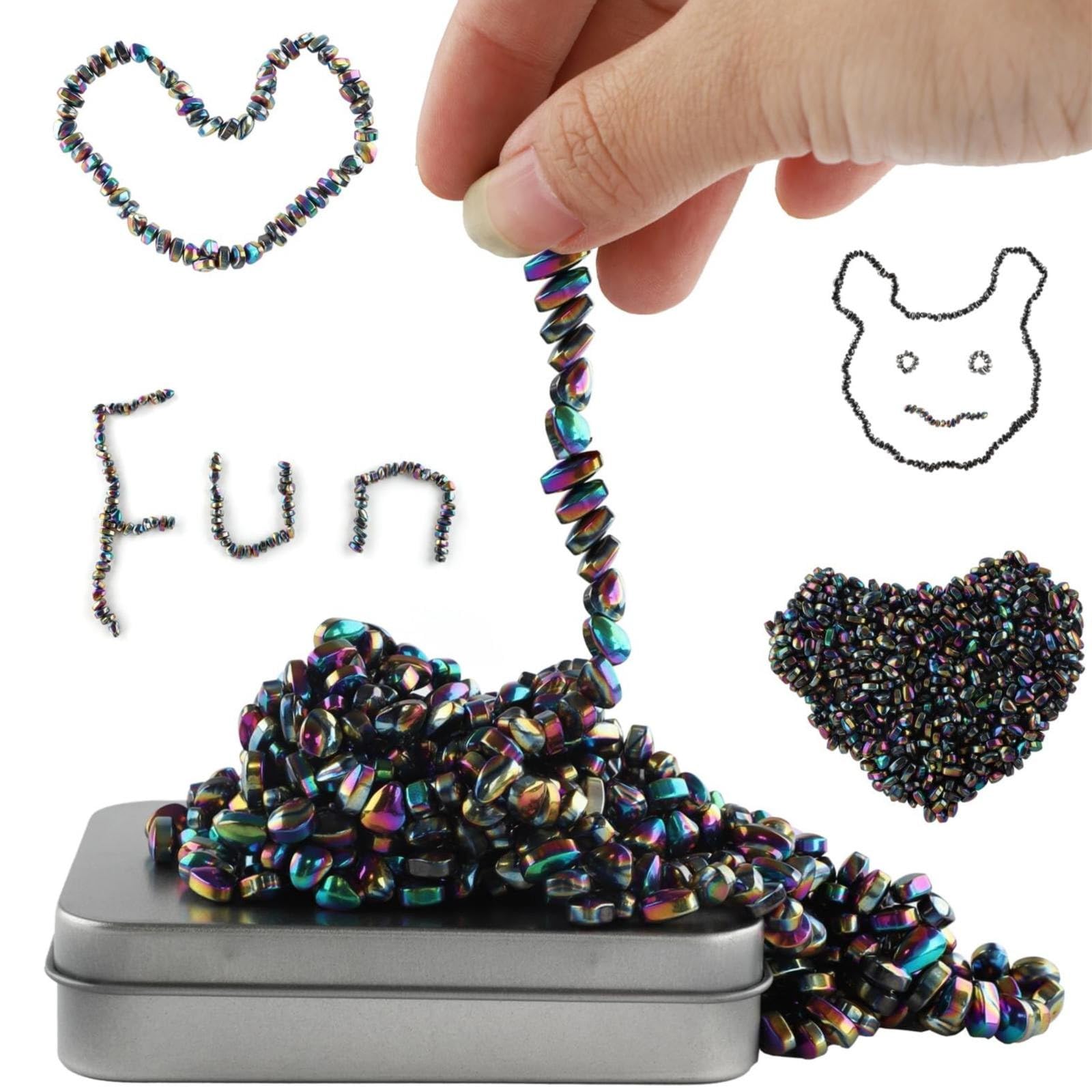 Magnetic Balls Stones, Finger Toys for Adults and Teenagers on Desks, Magnetic Stones, Magnet Toy Stress And Anxiety Relief, Creatively Stacking Magnetics Ball (A)