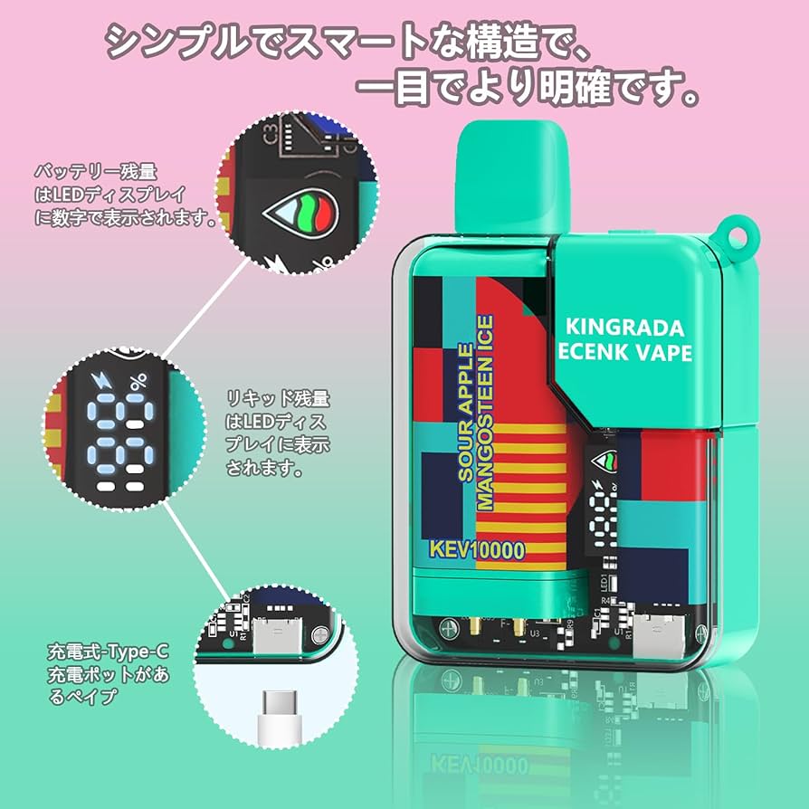 イプ商品です Amazon | 電子タバコ VAPE ベイプ シーシャ 9500回吸引可能 10
