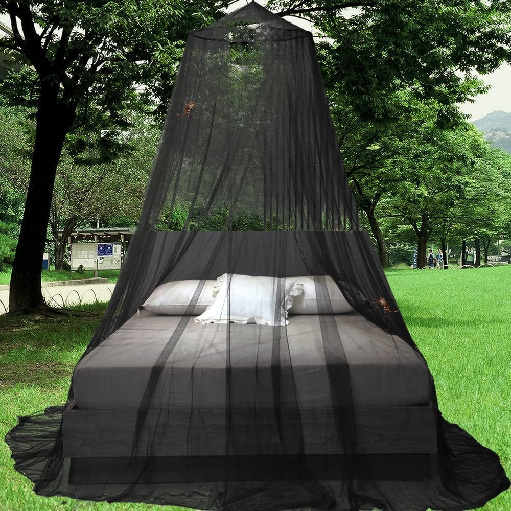 ZIQINPSQ Bed Canopy,Fine-mesh mosquito screen, insect screen, Hanging Bed Net Cover, including mounting material