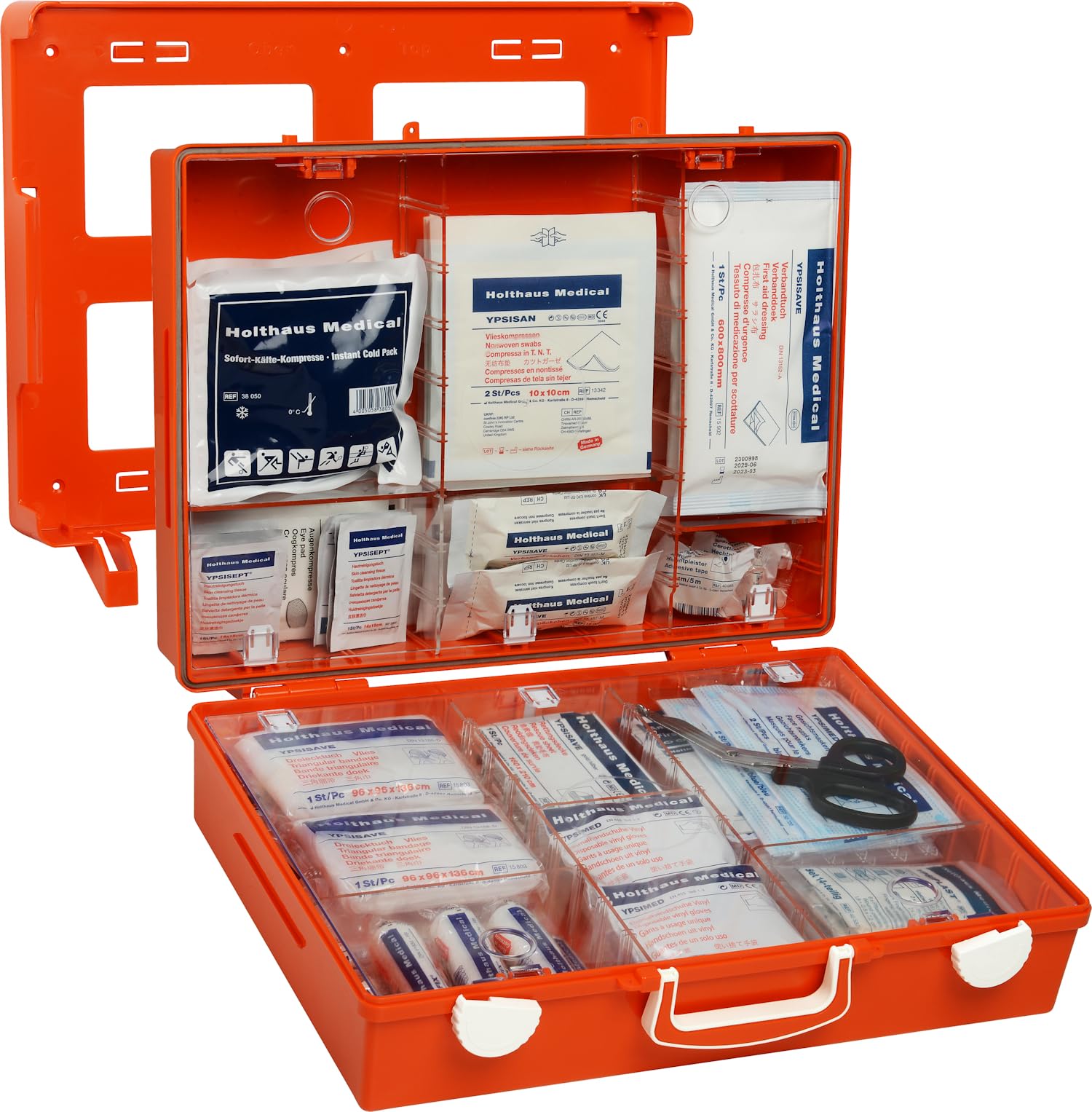 Holthaus Medical Botiquín de primeros auxilios MULTI - lleno | Paquete (1 unidad)