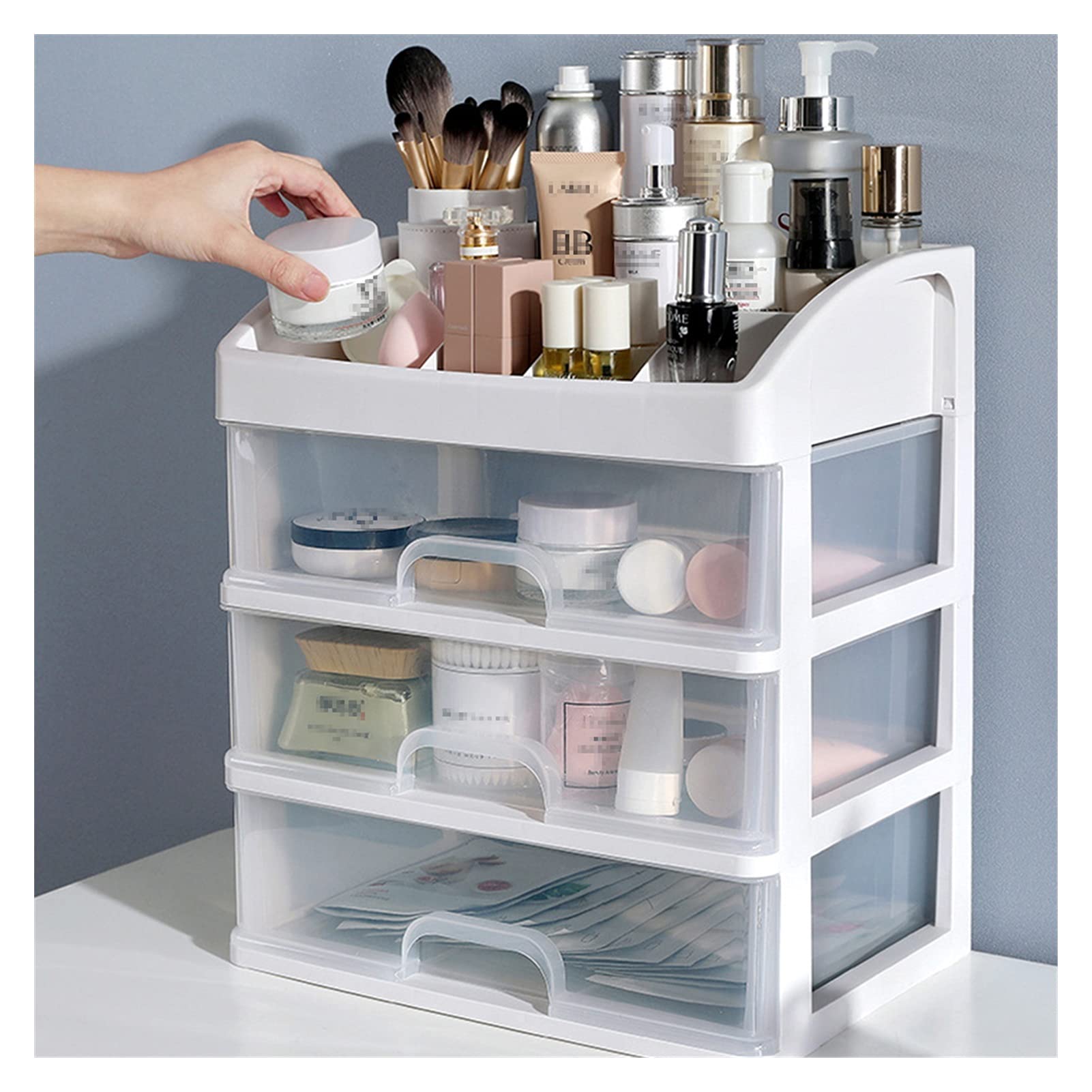 1PC Caso di archiviazione Multi-Funzione Desktop Sundry Truck Organizer Trucco (Color : 6)
